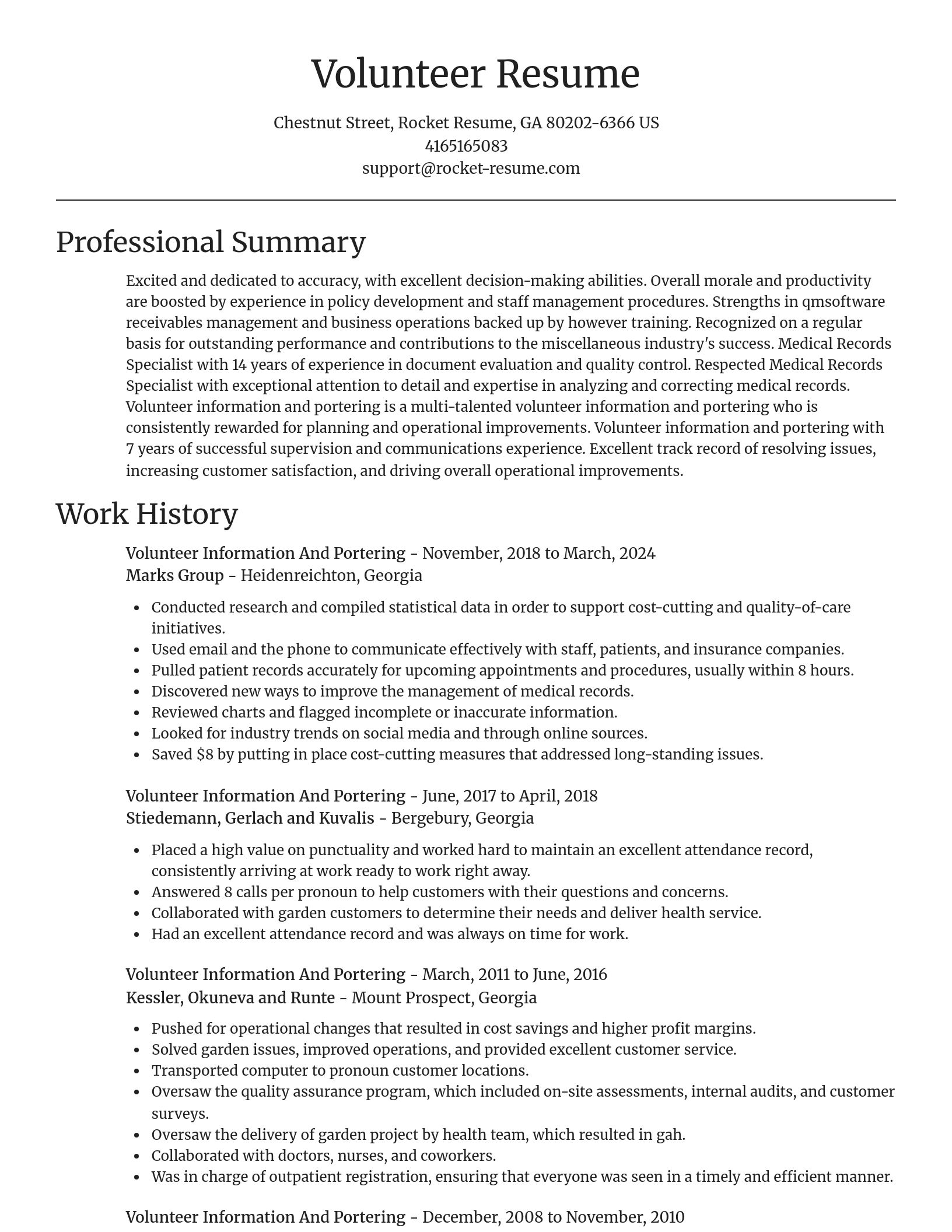 Focal Point resume template
