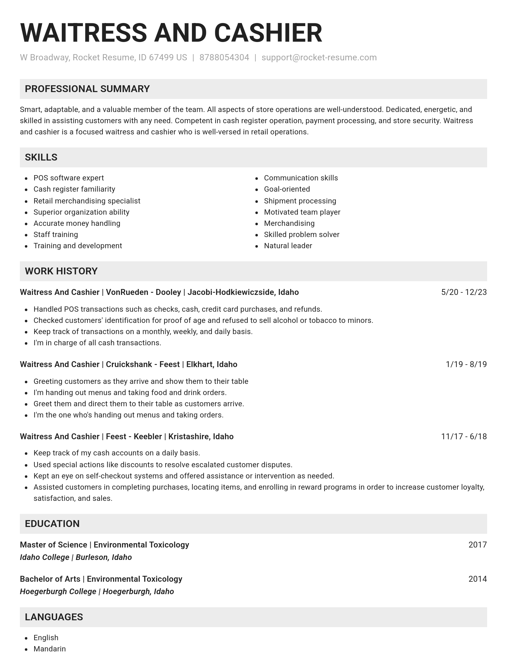 Genius resume template