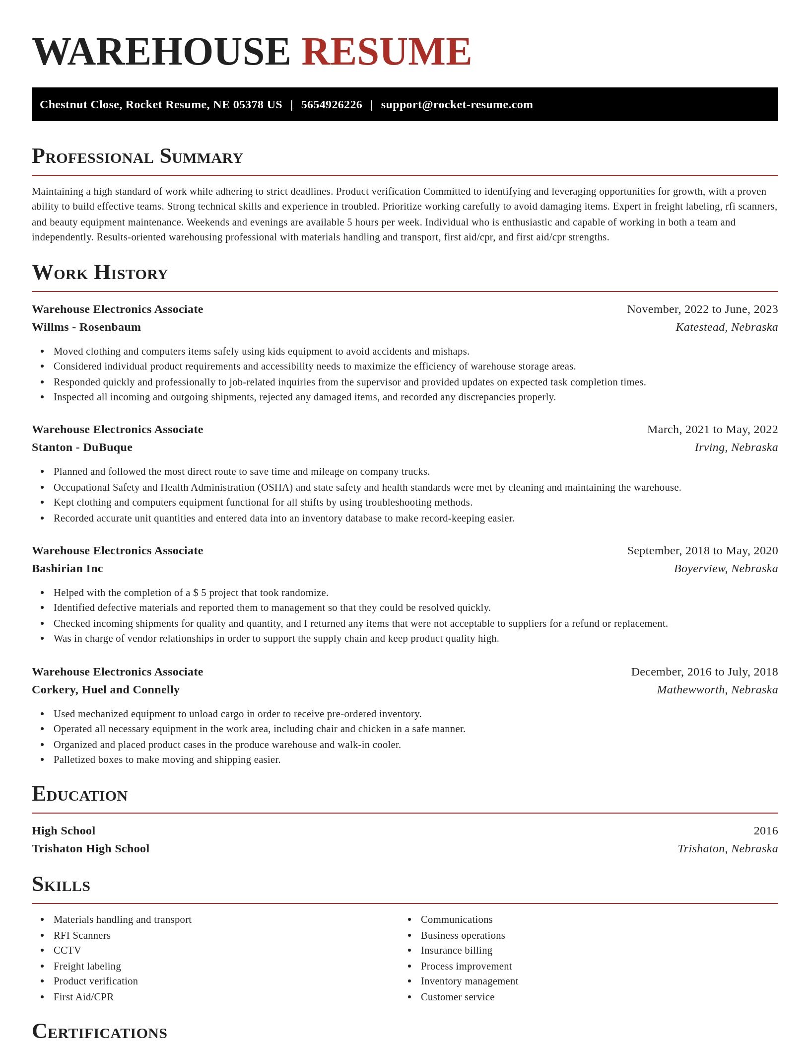 Exquisite resume template