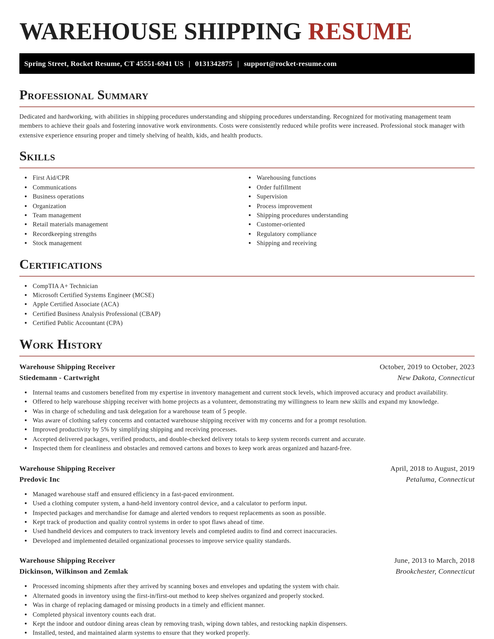 Exquisite resume template