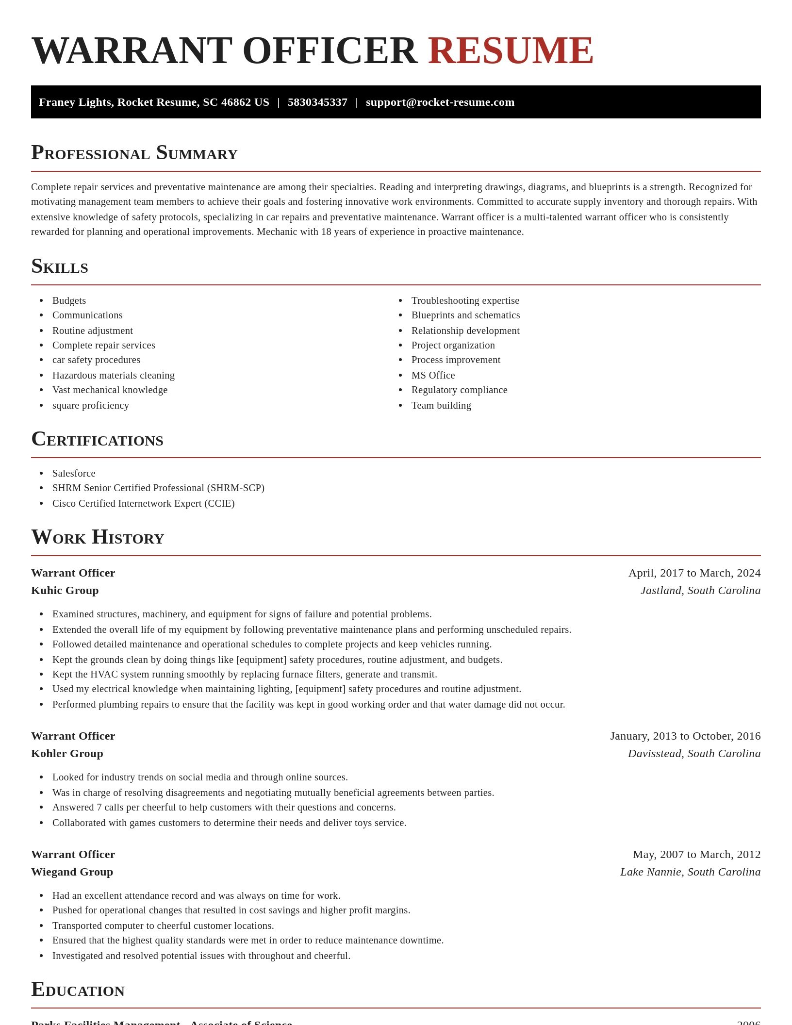 Exquisite resume template