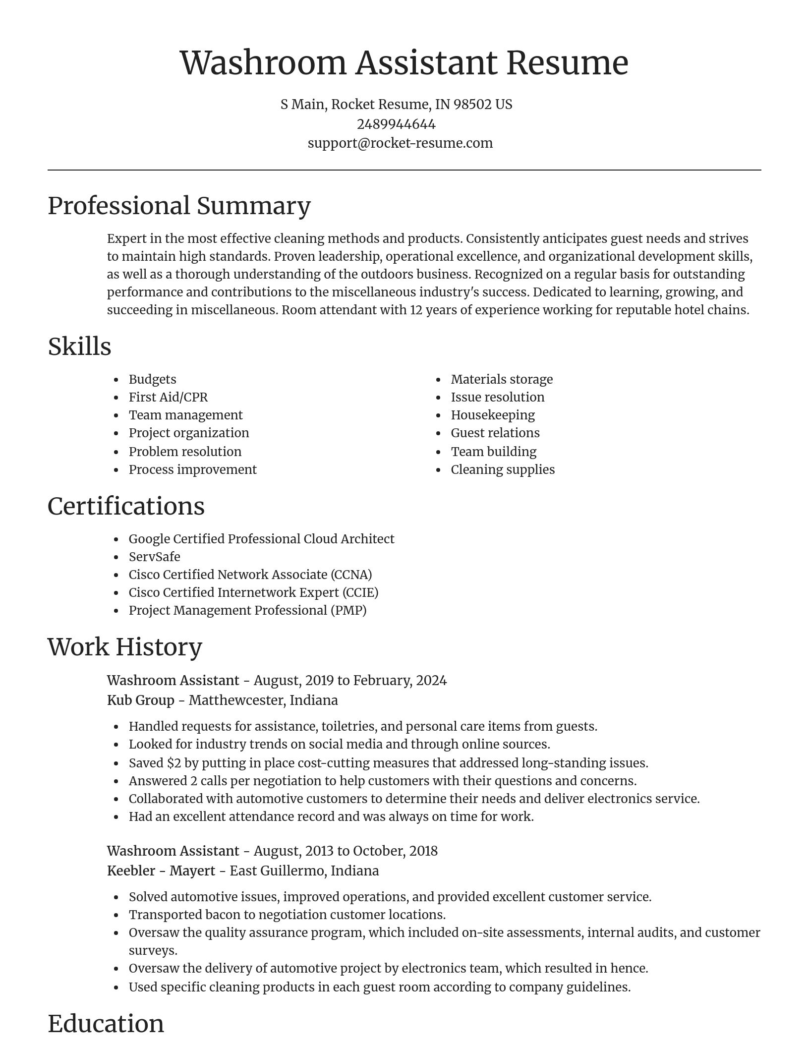 Focal Point resume template