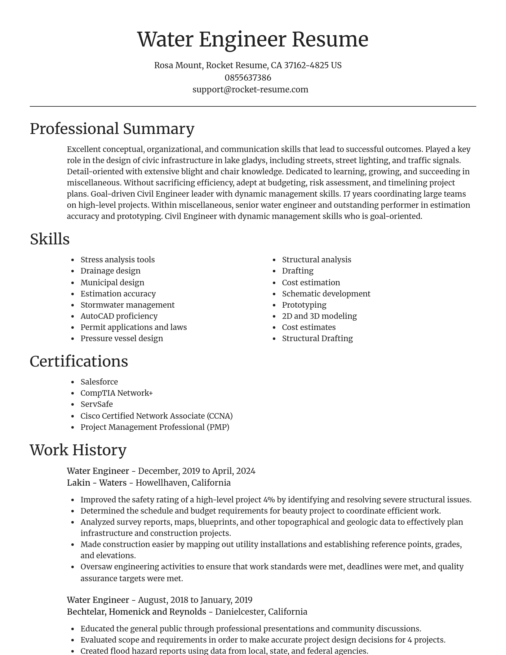 Focal Point resume template