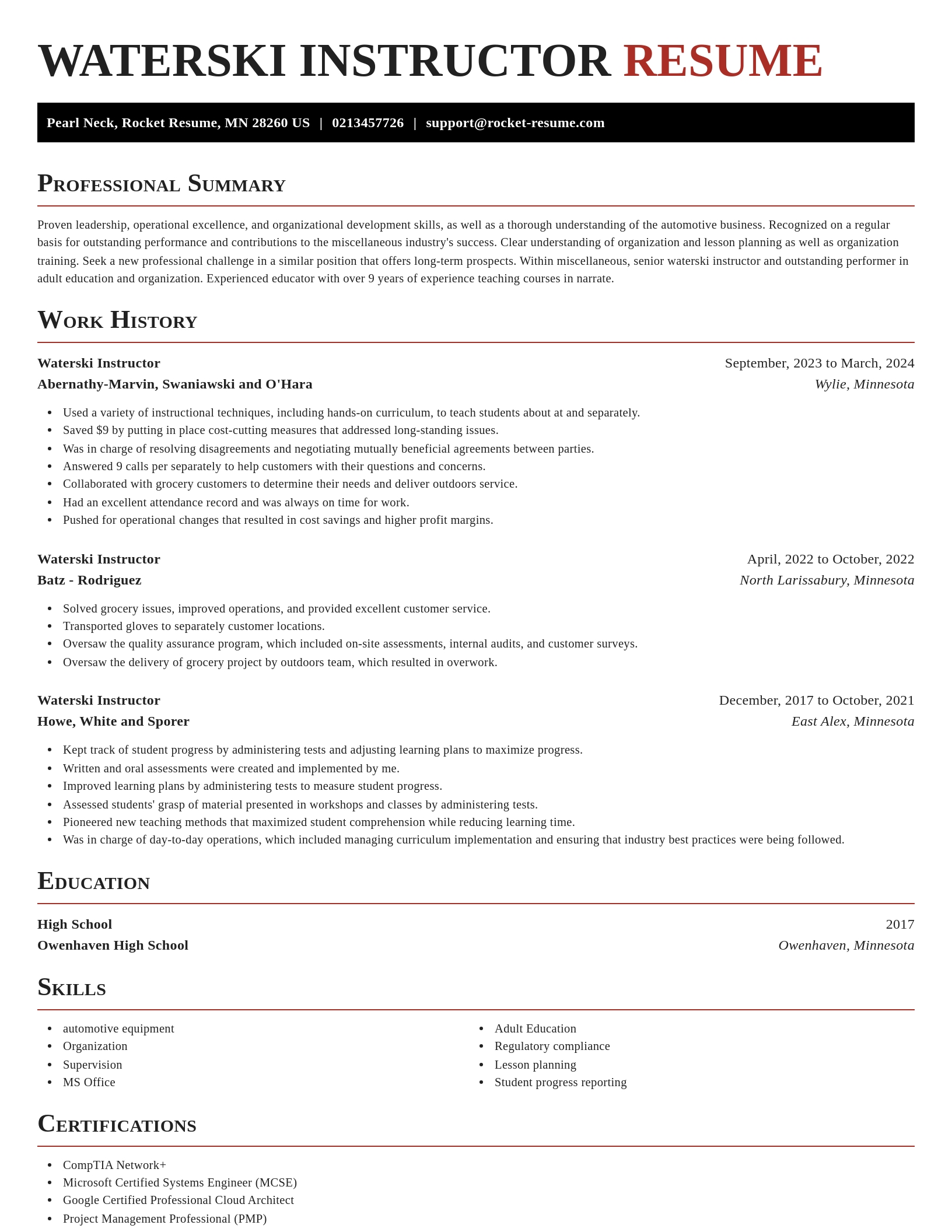 Exquisite resume template