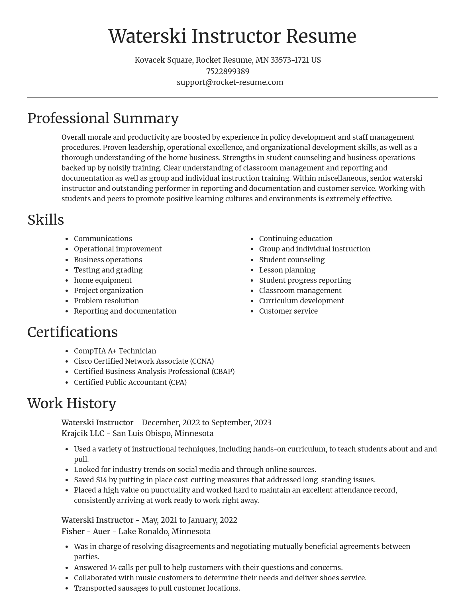 Focal Point resume template