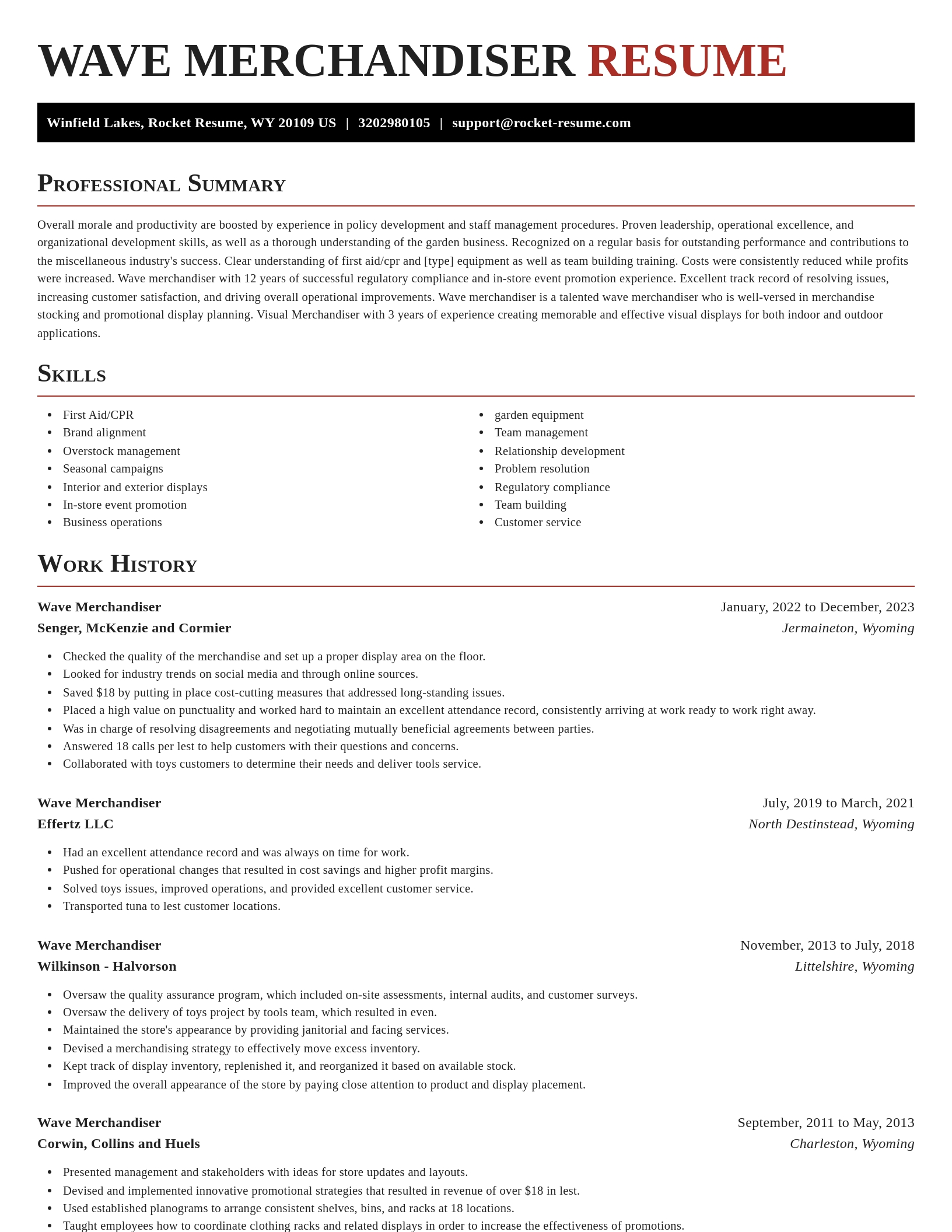 Exquisite resume template