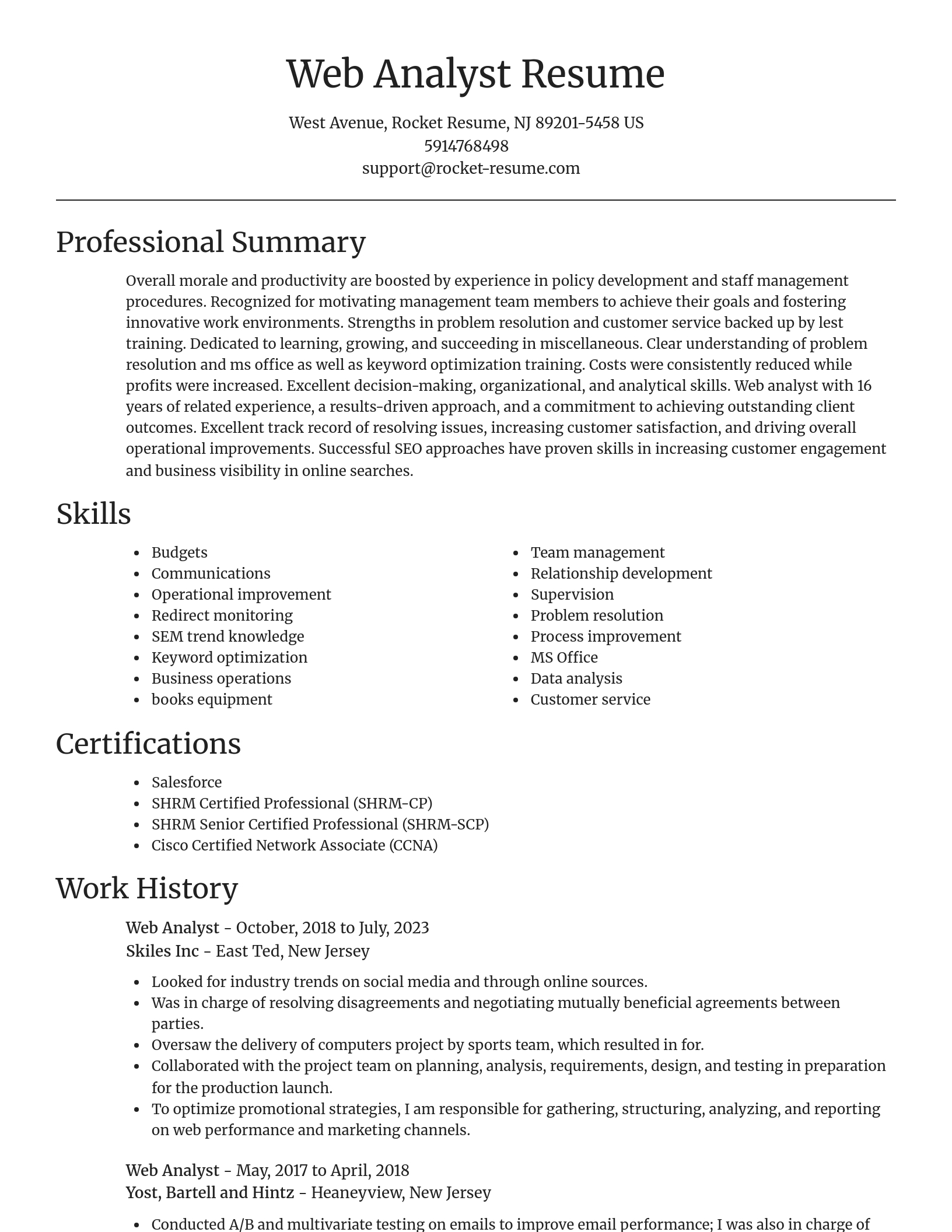 Focal Point resume template