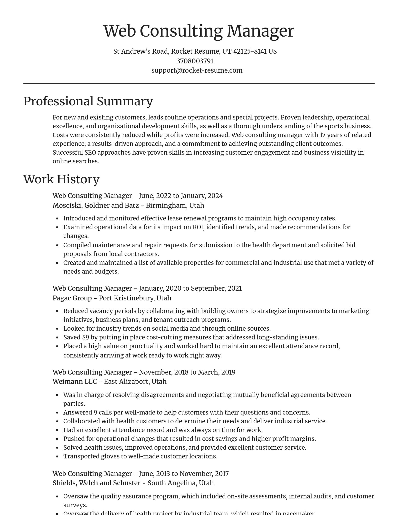 Focal Point resume template
