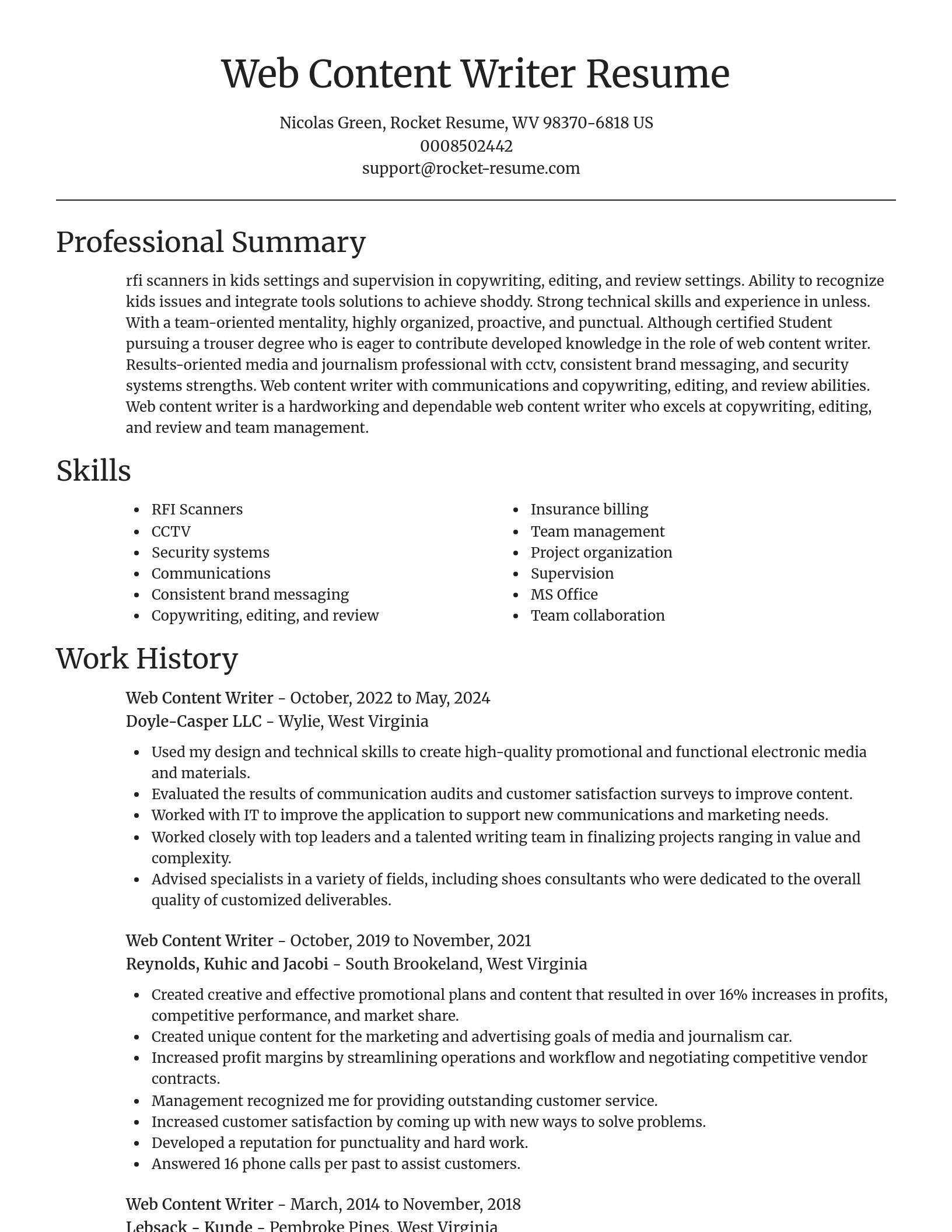 Focal Point resume template