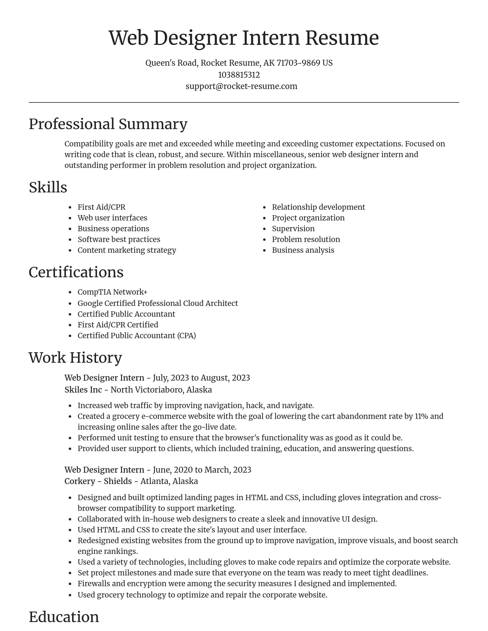 Focal Point resume template