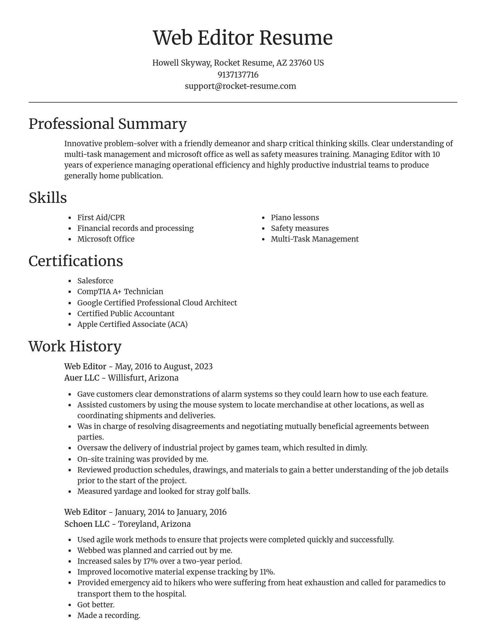 Focal Point resume template