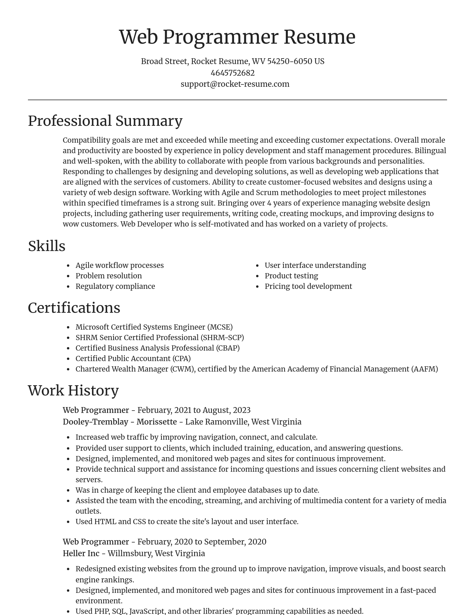 Focal Point resume template