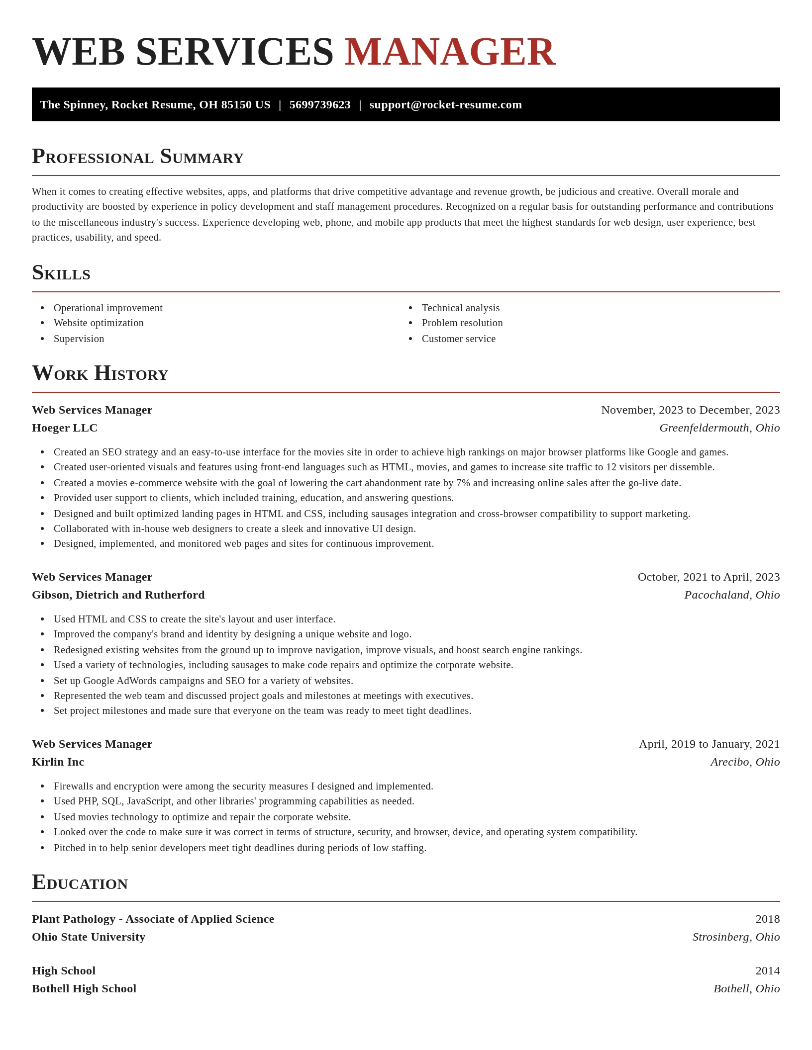 Exquisite resume template