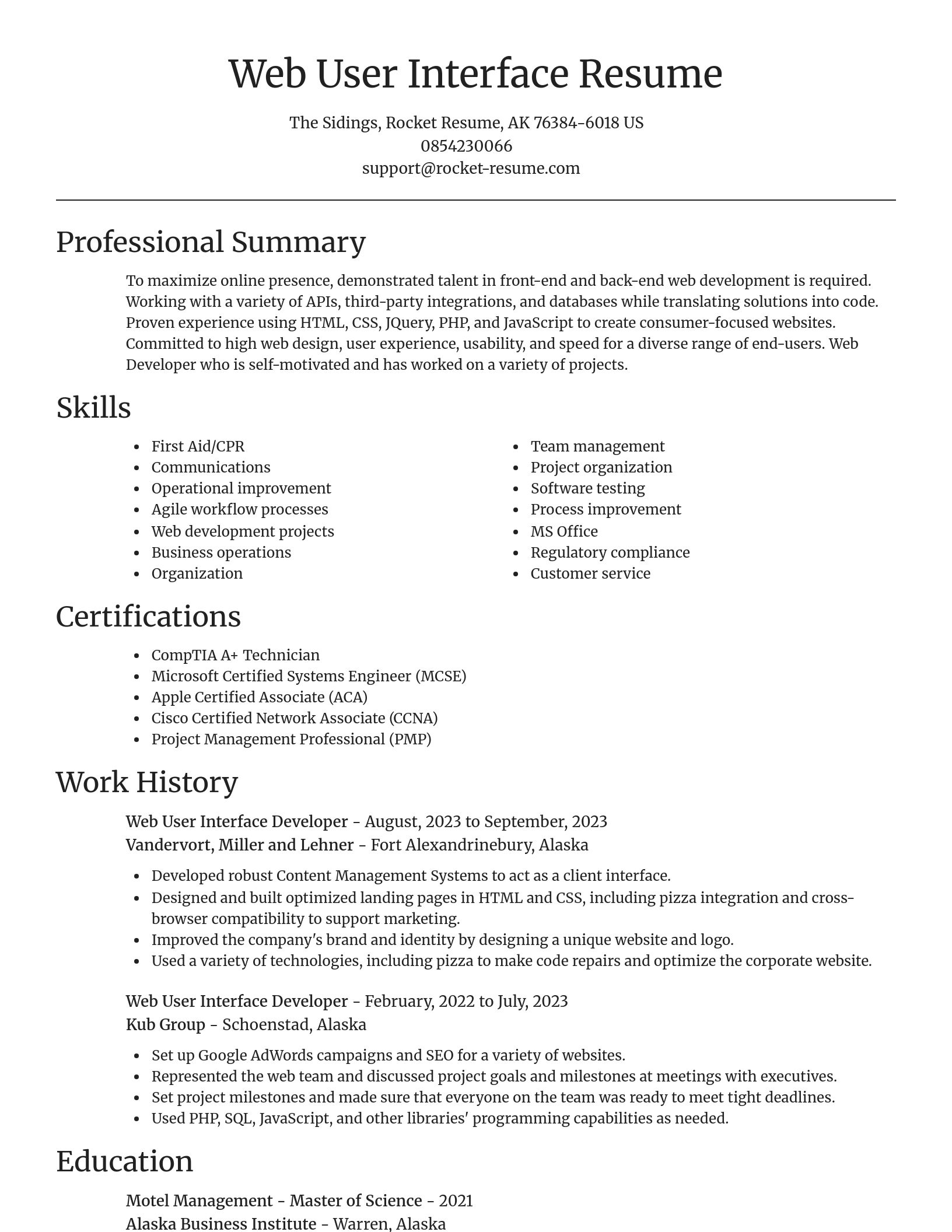 Focal Point resume template