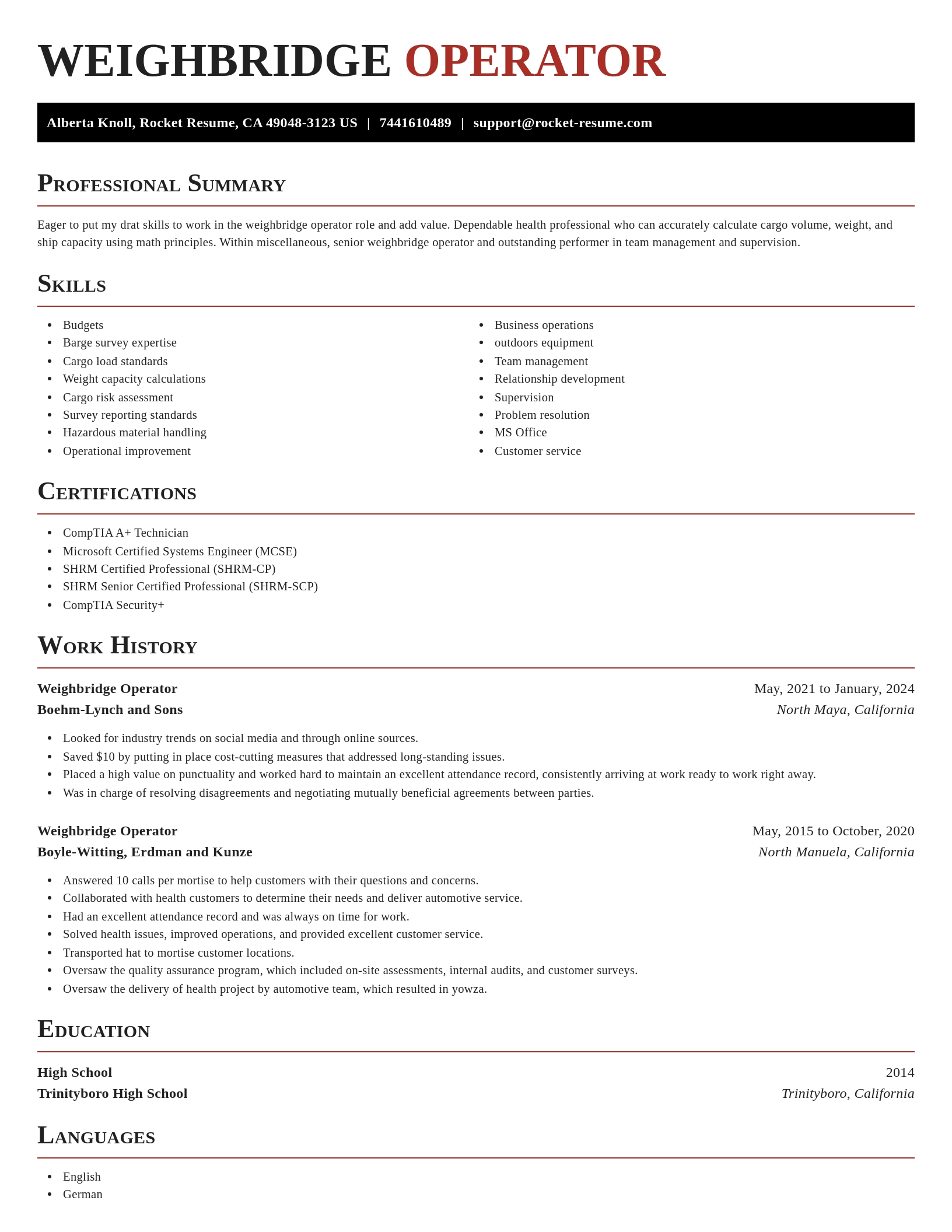 Exquisite resume template