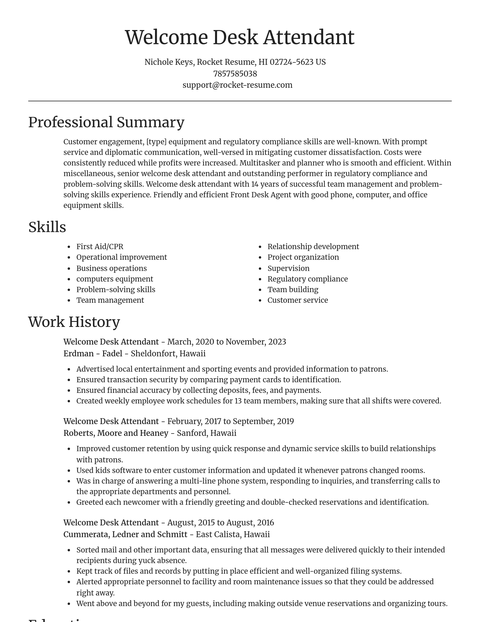 Focal Point resume template