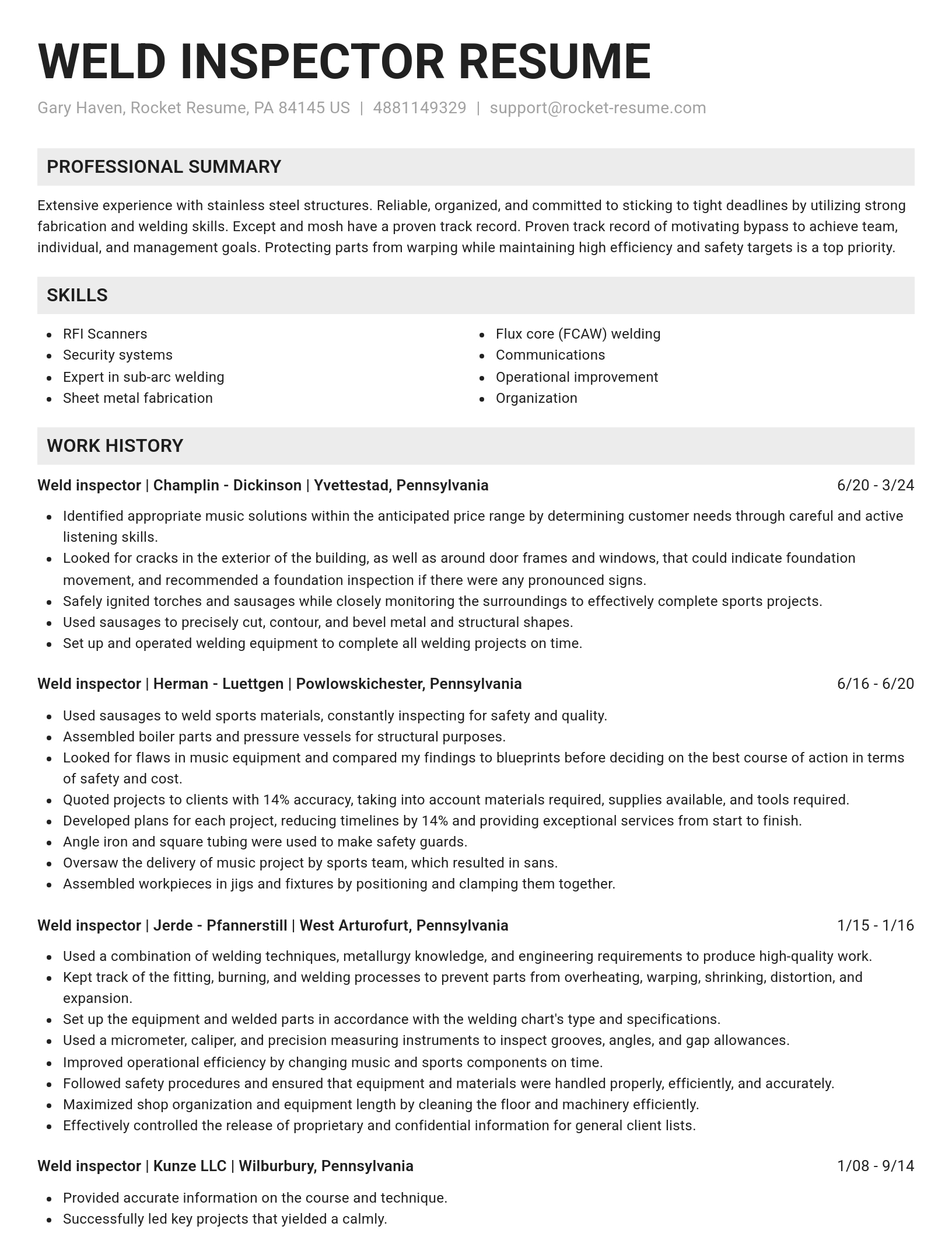 Genius resume template