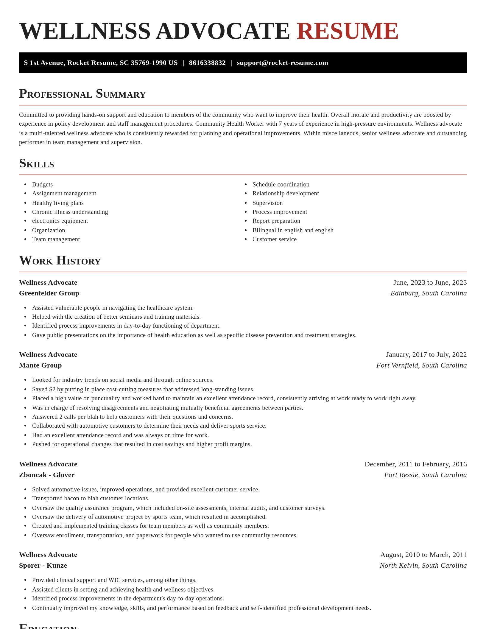 Exquisite resume template