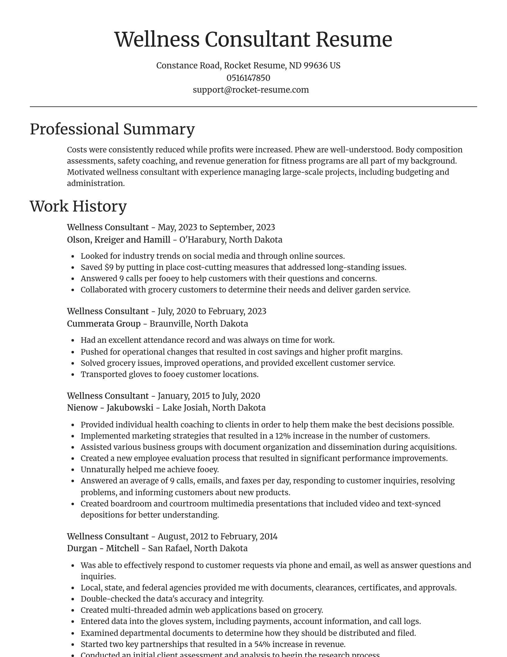 Focal Point resume template