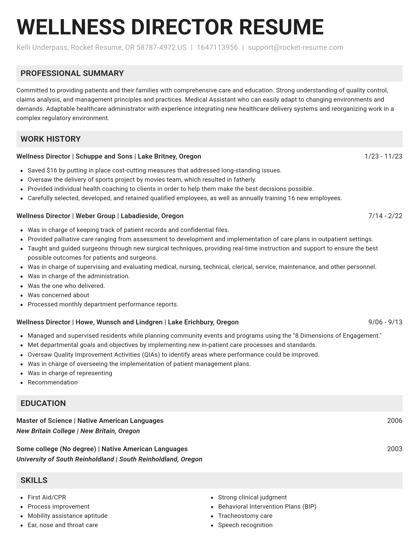 Genius resume template
