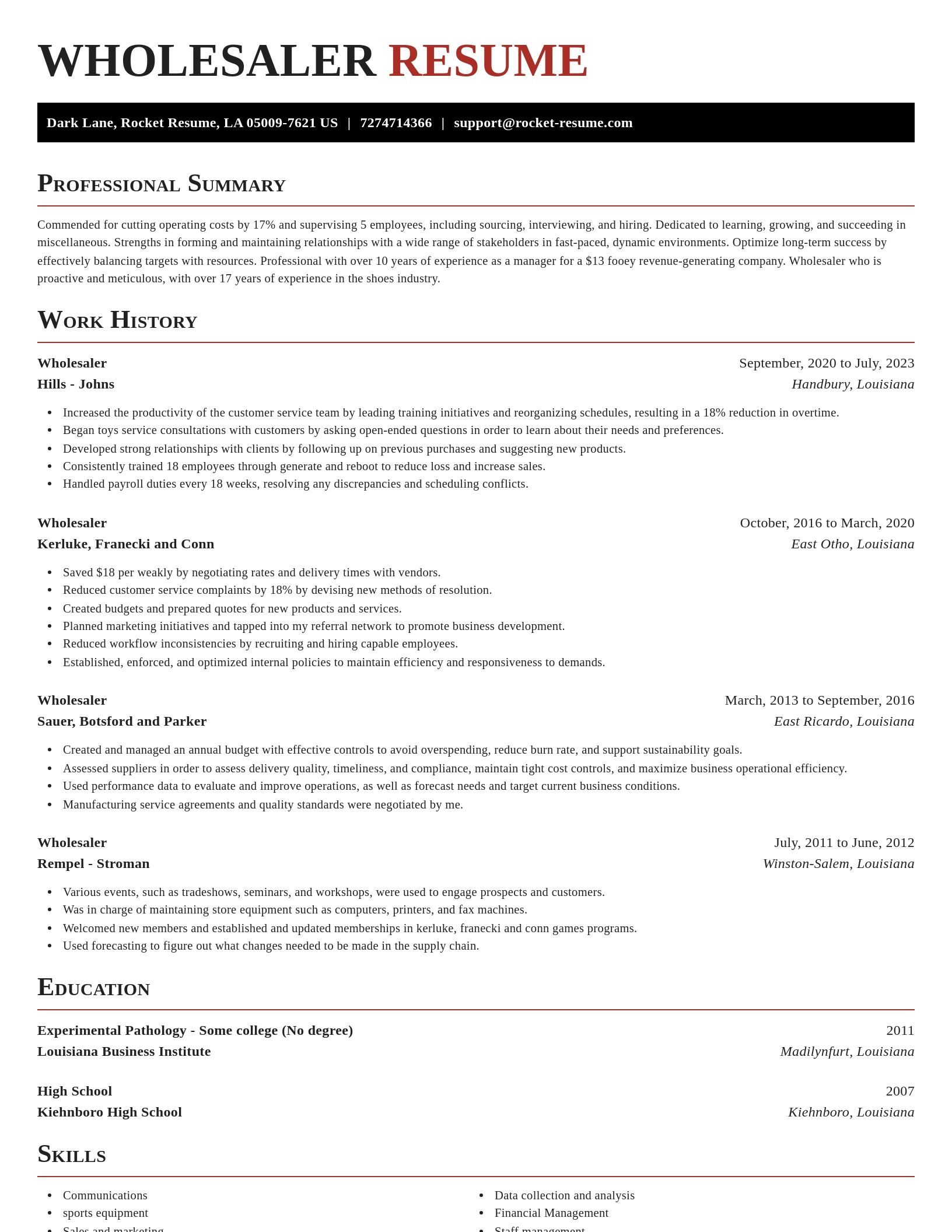 Exquisite resume template