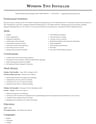 Window Tint Installer resume template