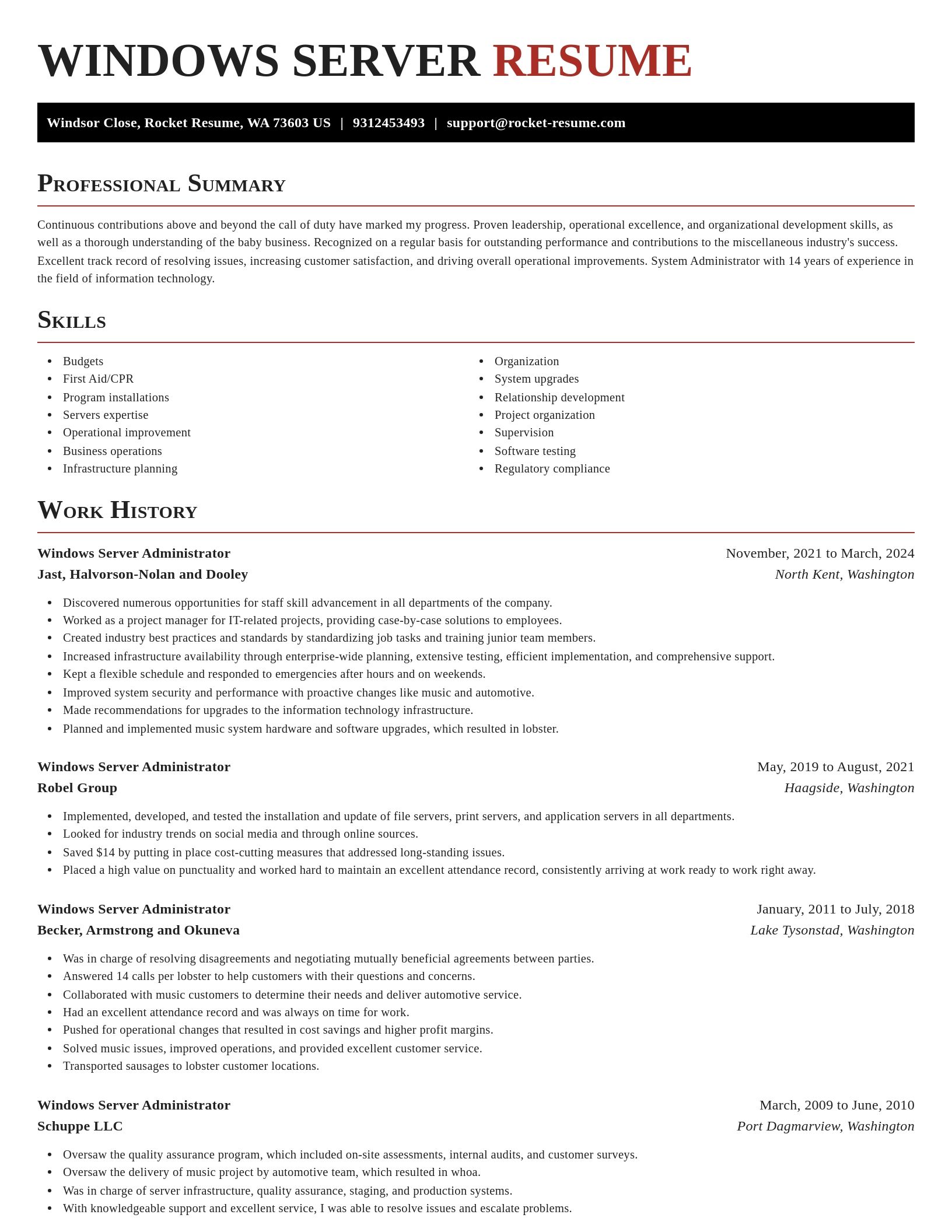 Exquisite resume template