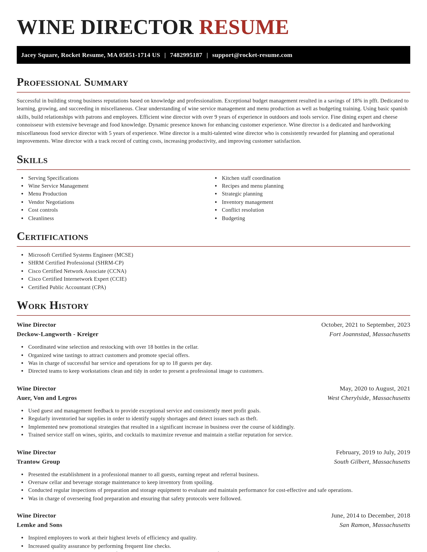 Exquisite resume template