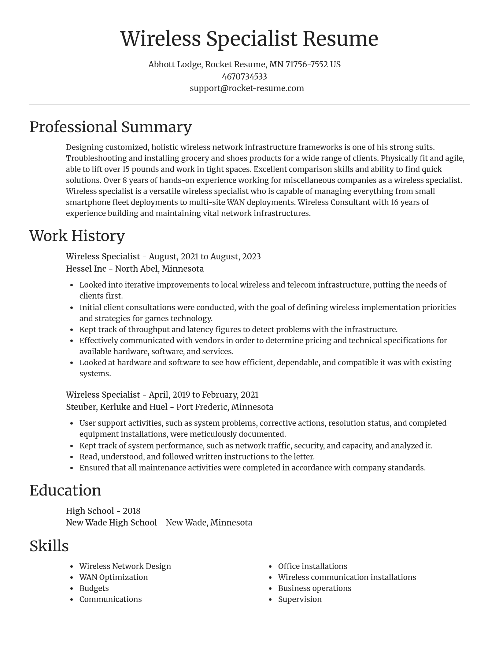 Focal Point resume template