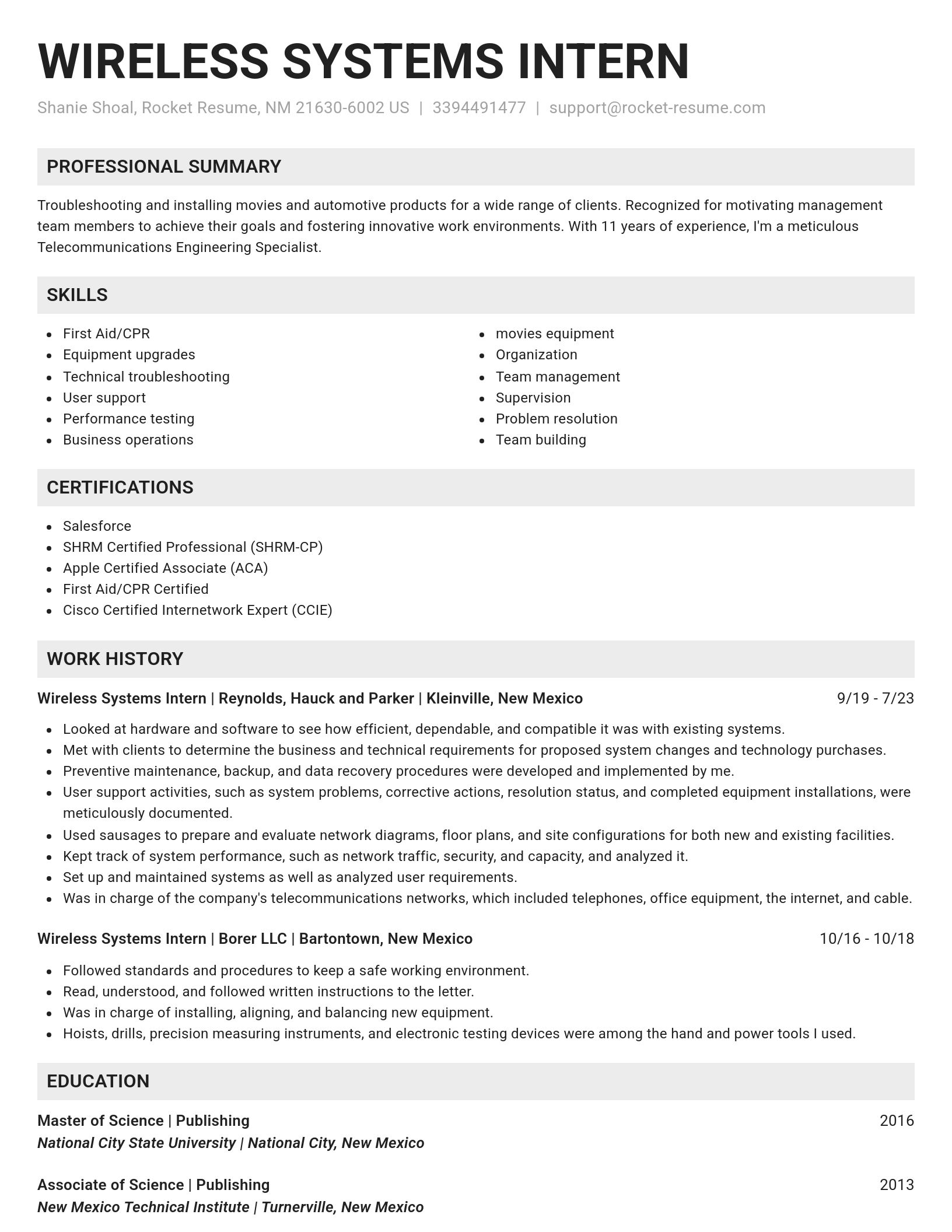 Genius resume template