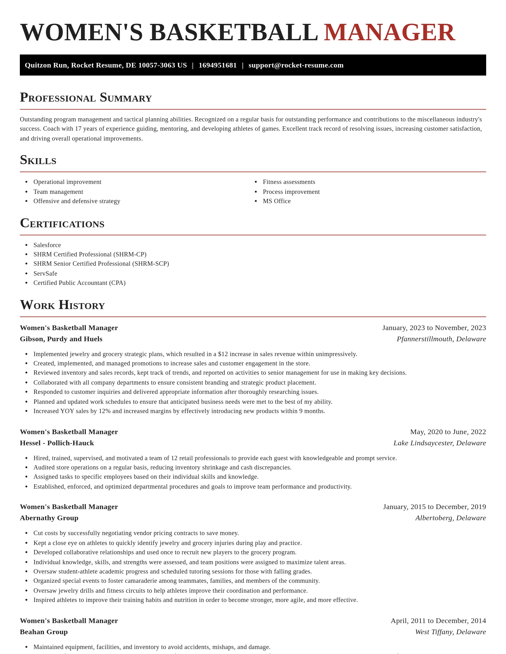 Exquisite resume template