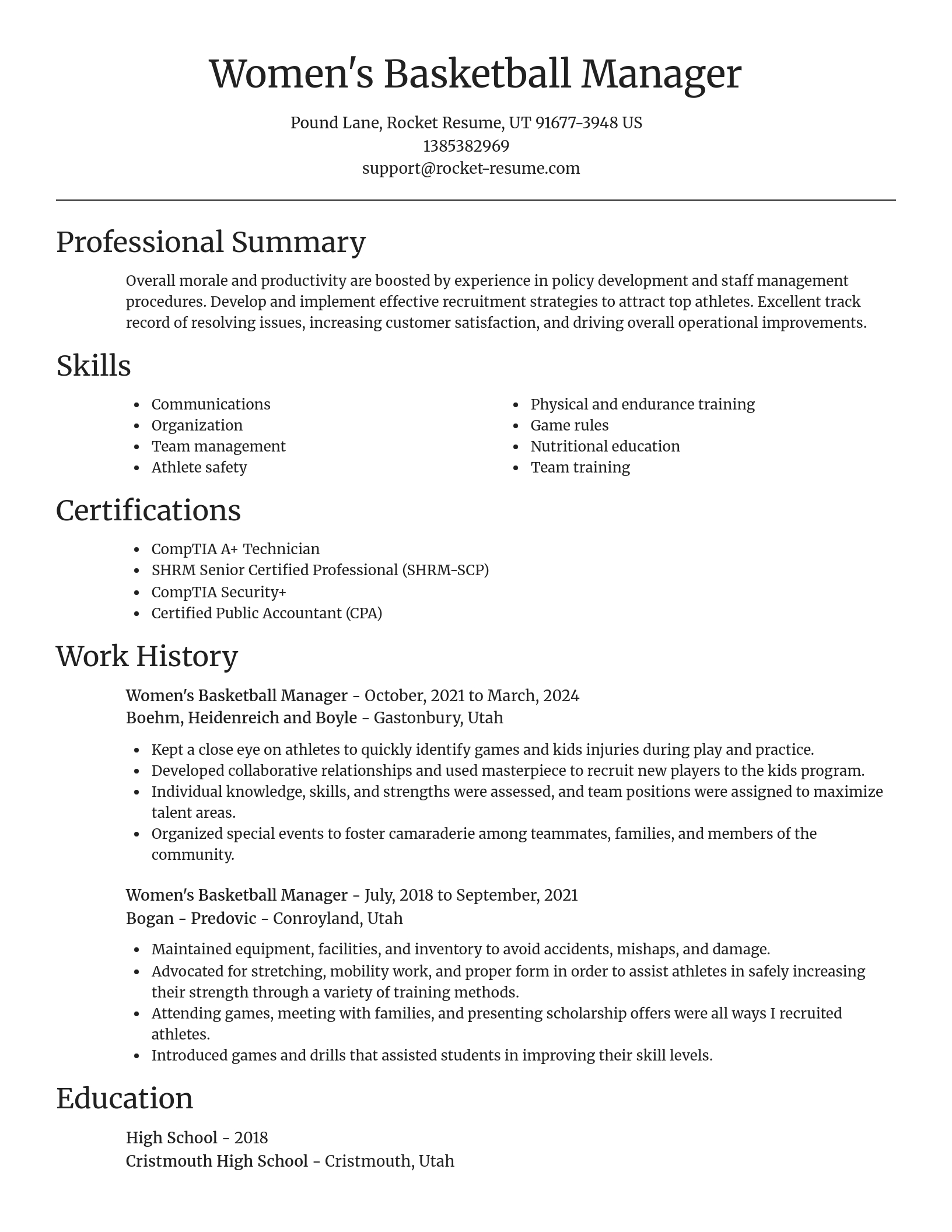 Focal Point resume template