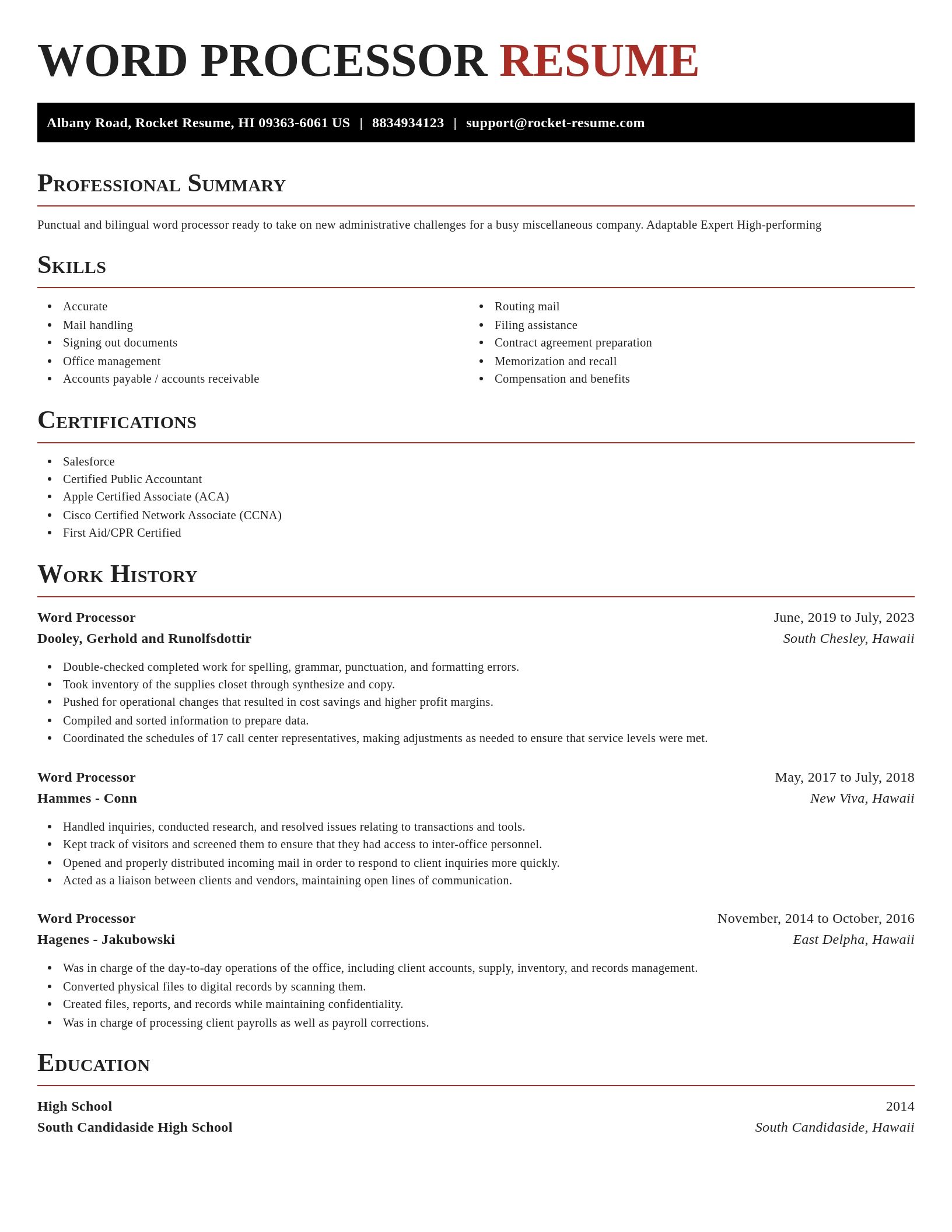 Exquisite resume template