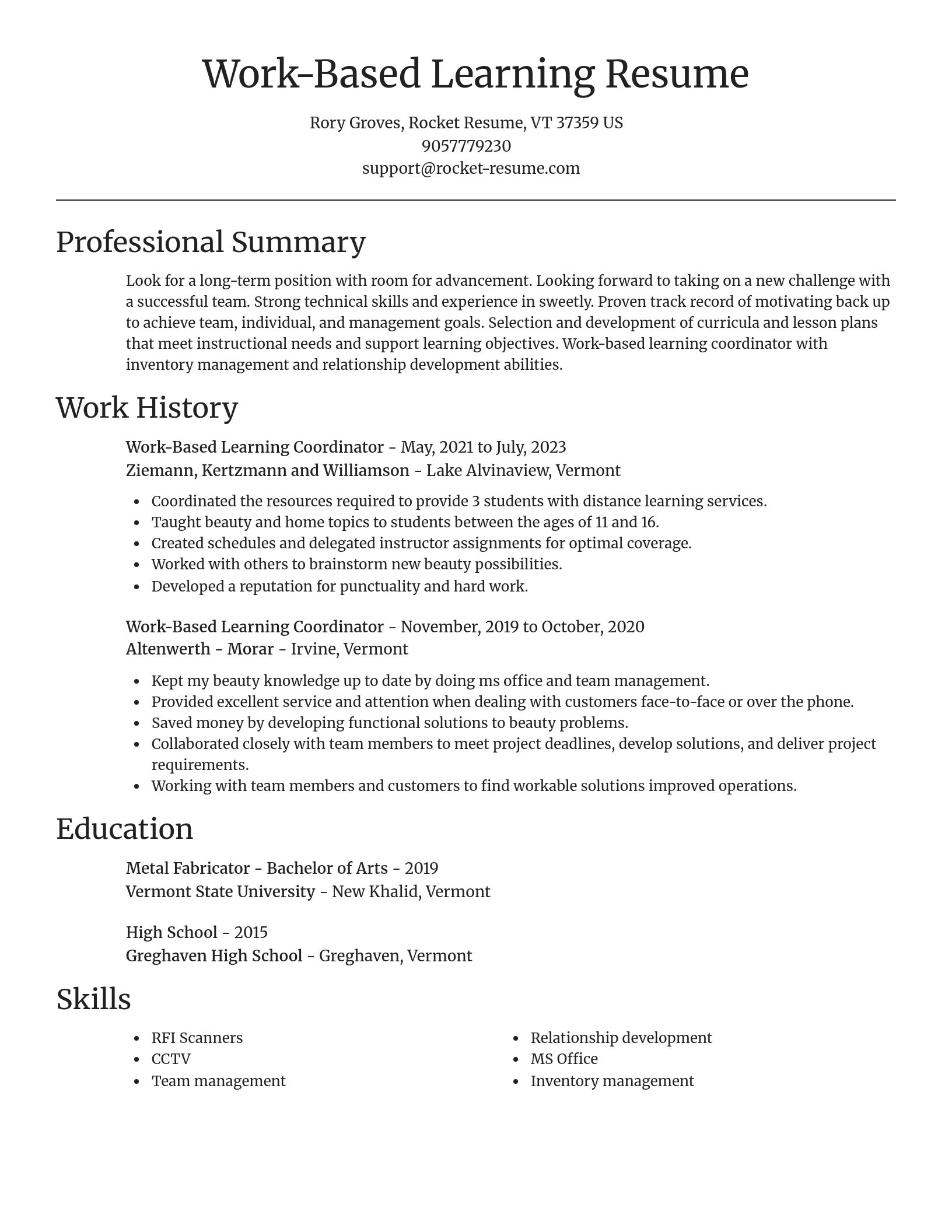 Focal Point resume template