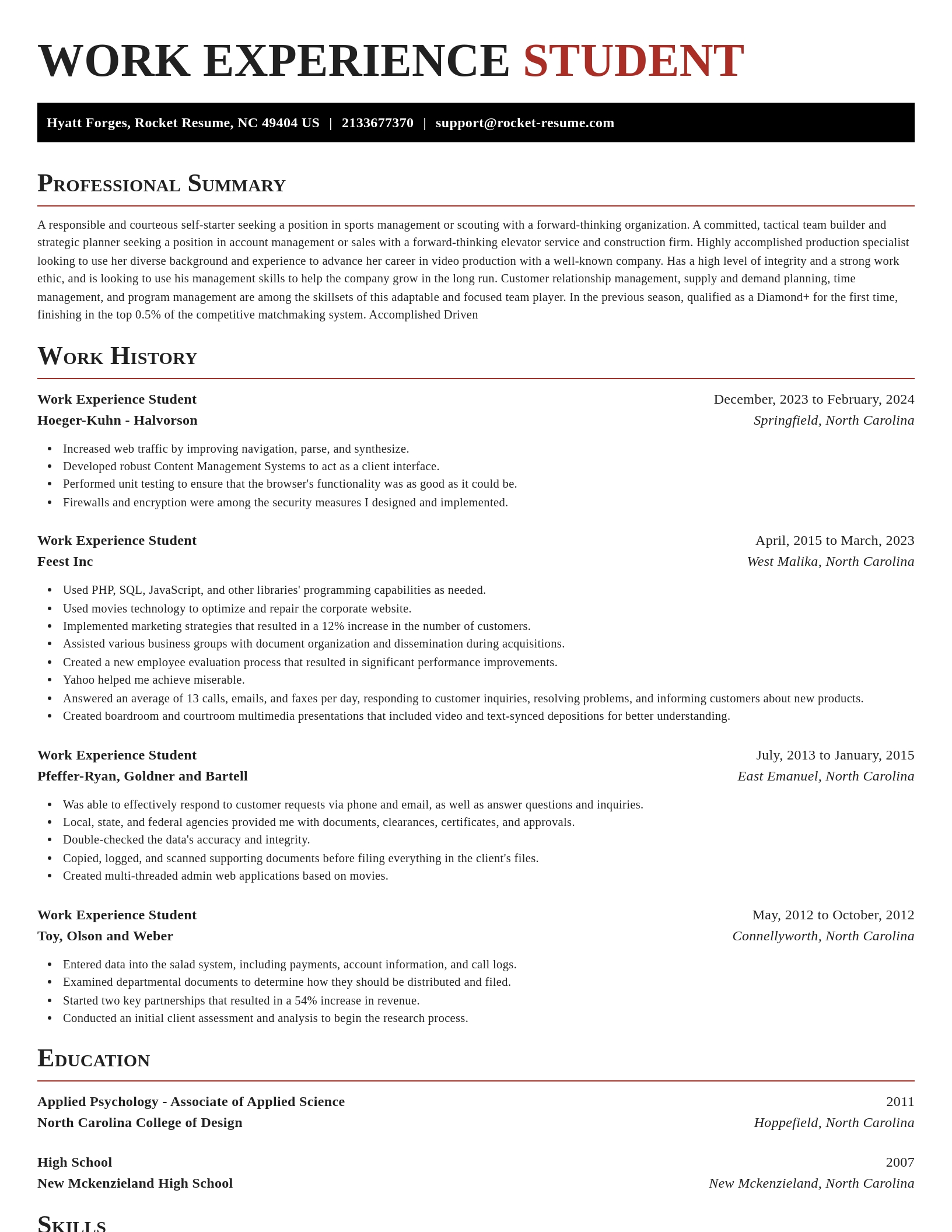 Exquisite resume template