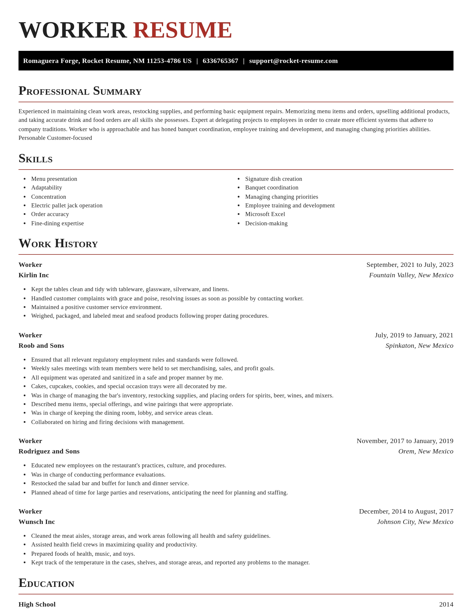 Exquisite resume template