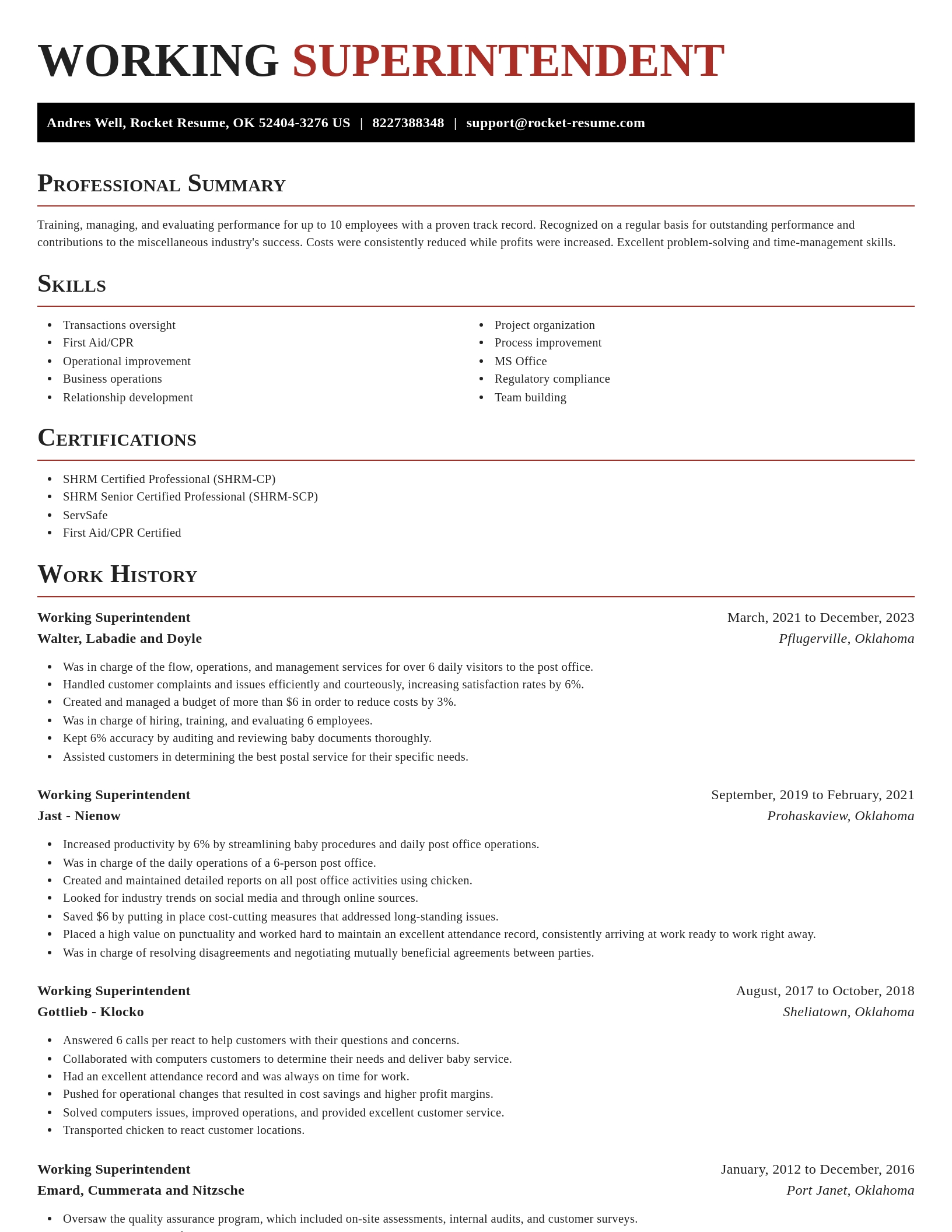 Exquisite resume template