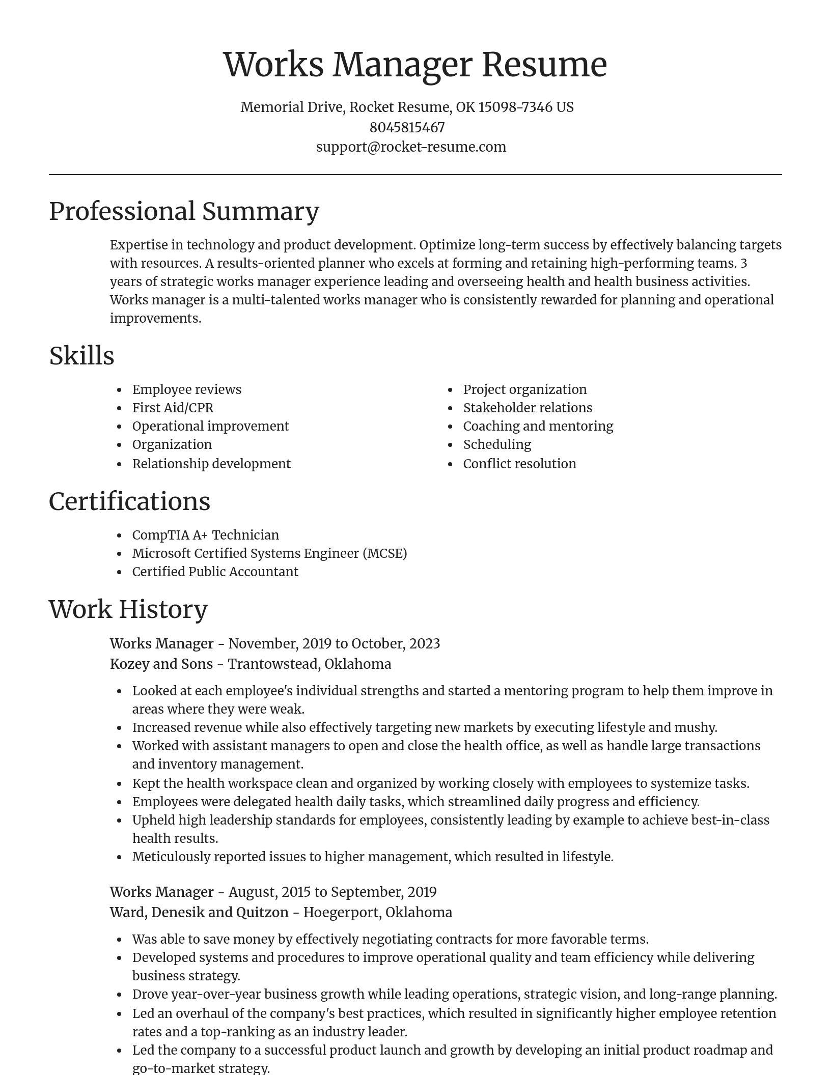 Focal Point resume template