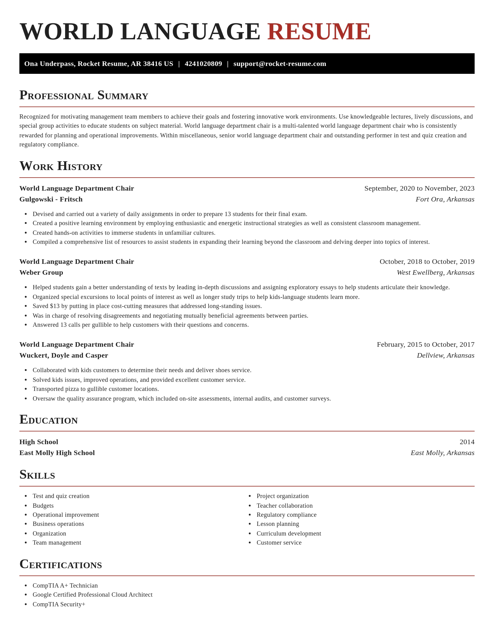 Exquisite resume template