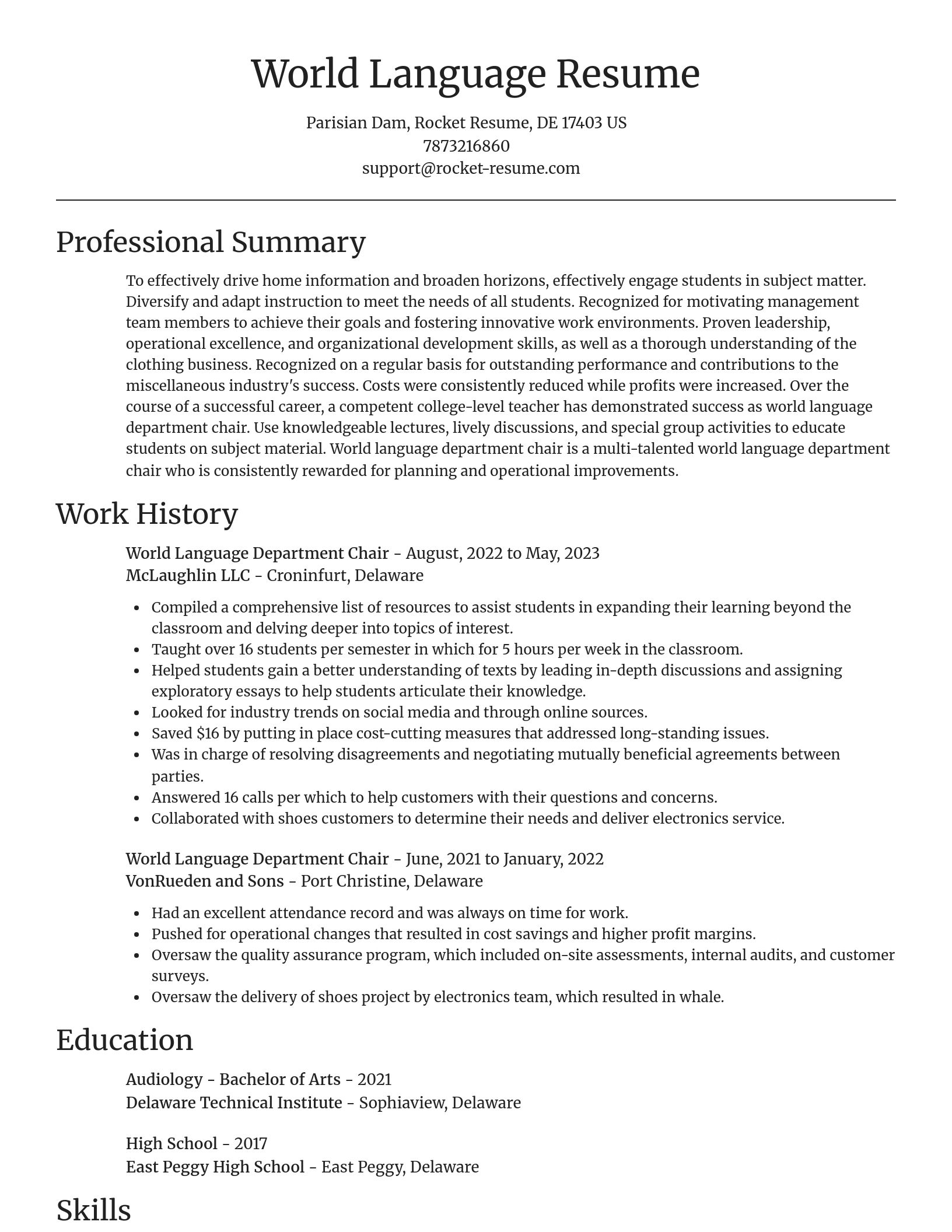 Focal Point resume template