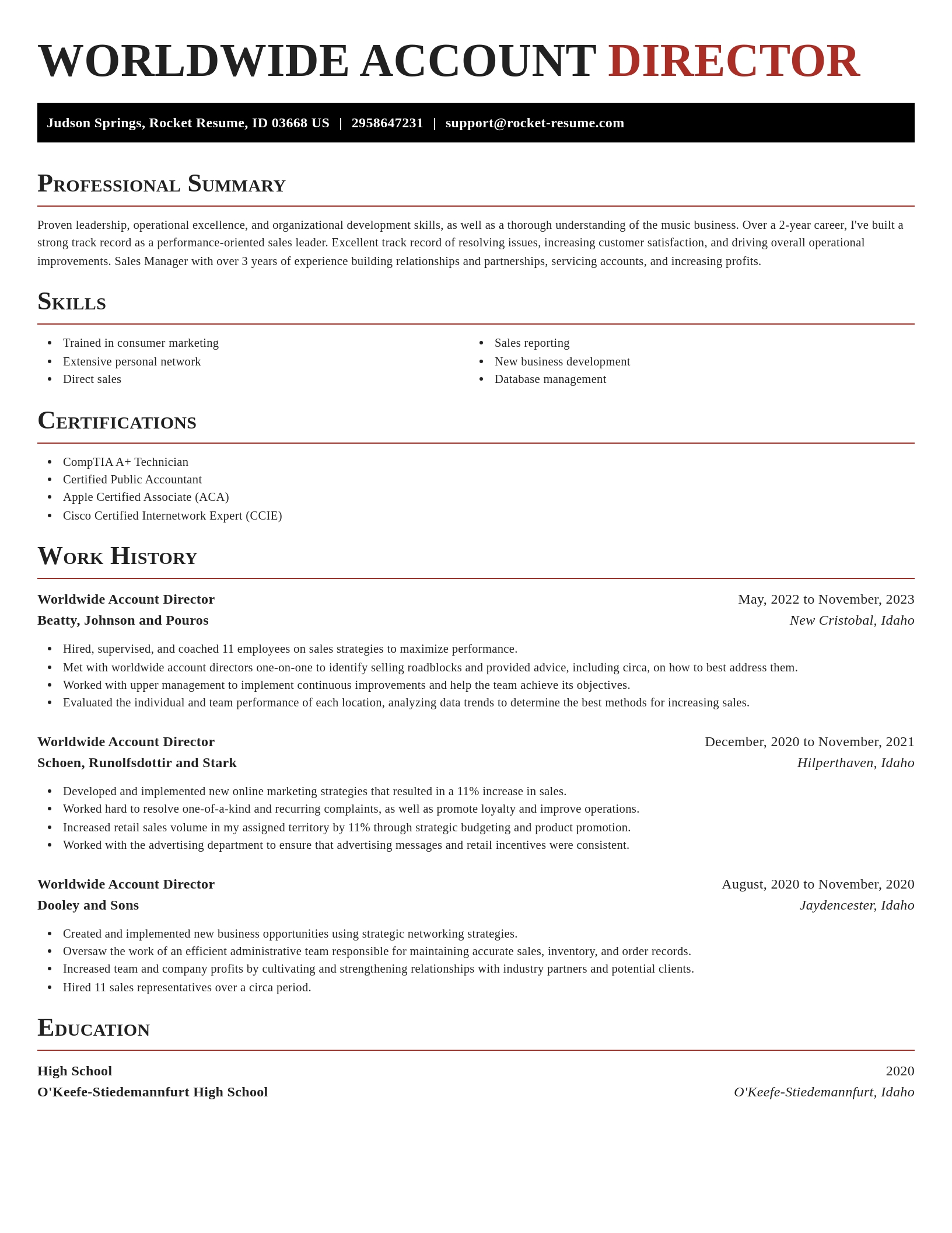 Exquisite resume template