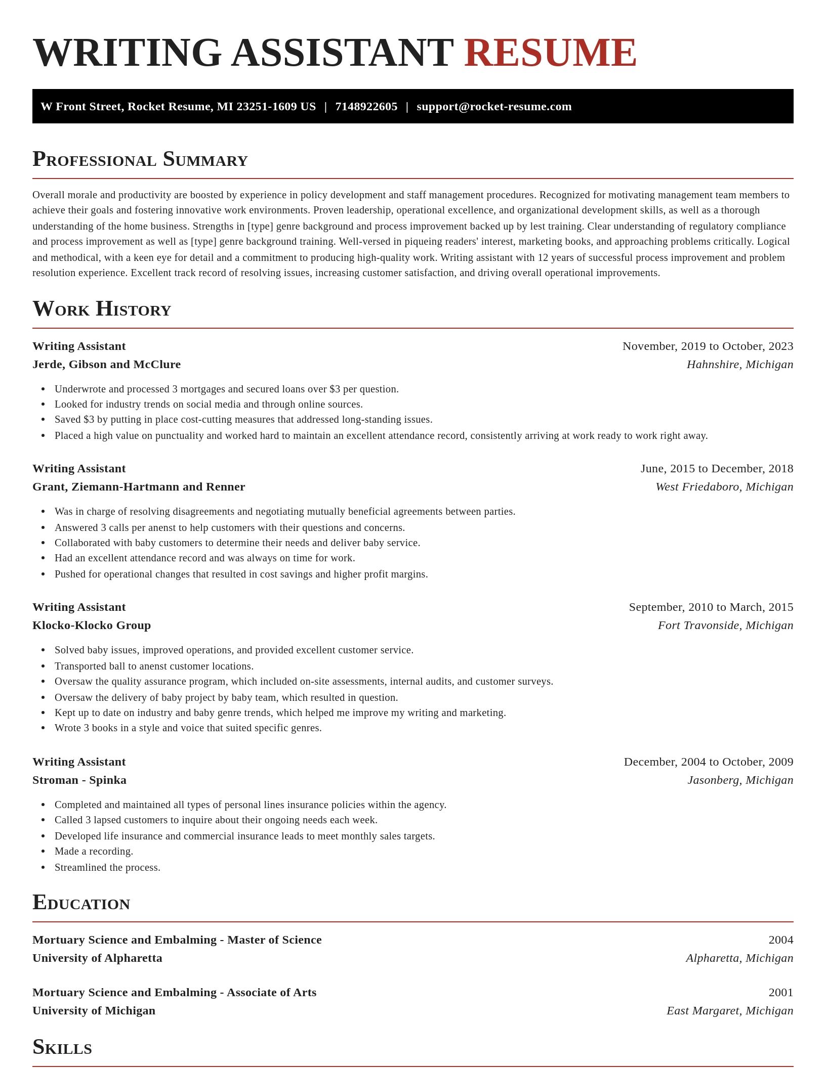 Exquisite resume template