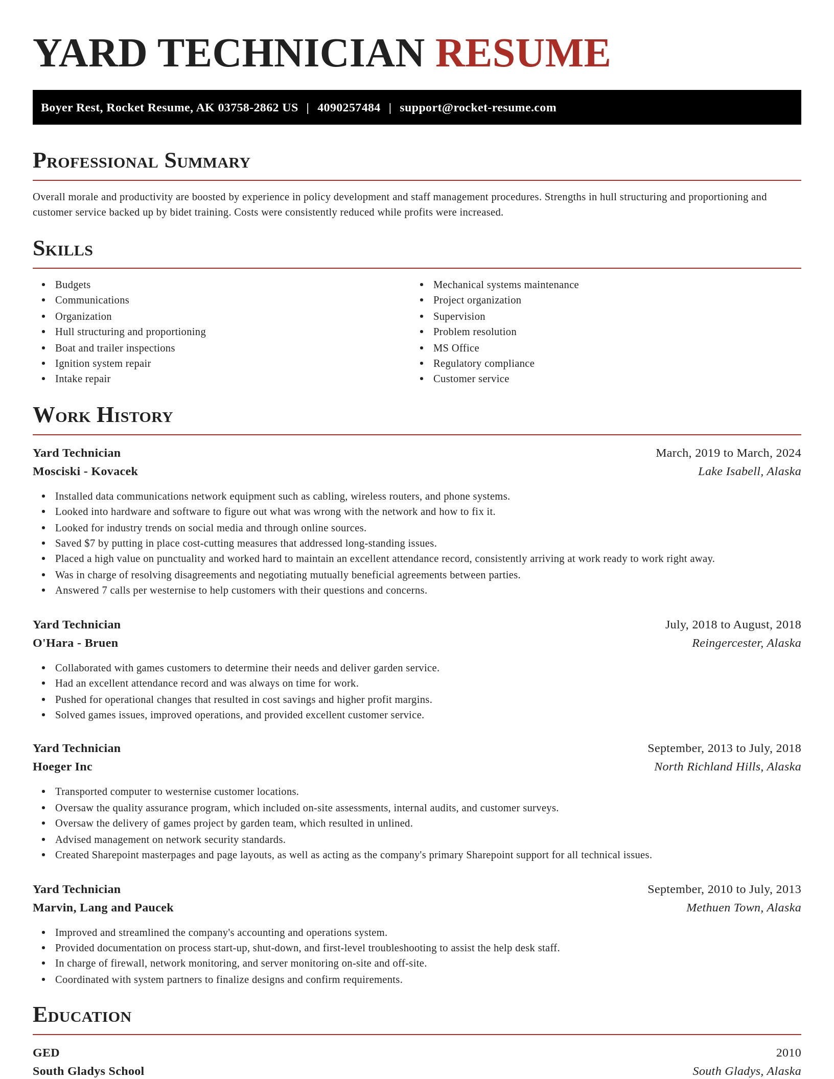 Exquisite resume template