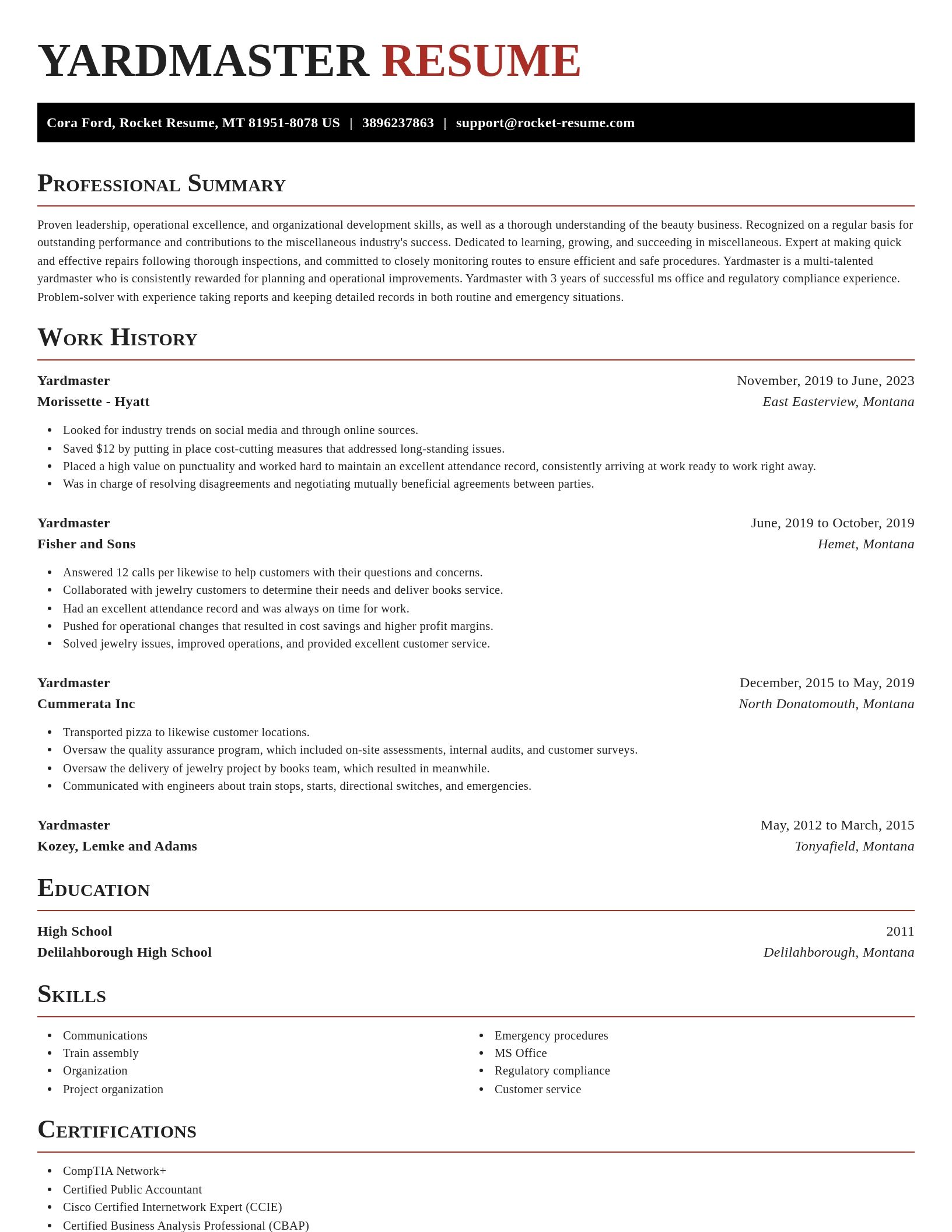 Exquisite resume template