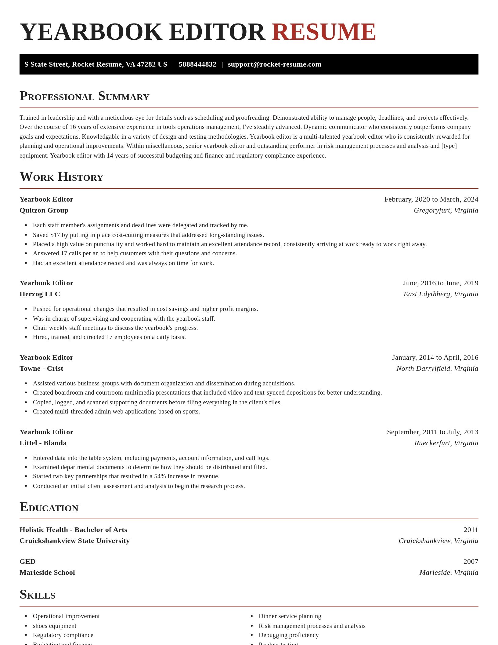 Exquisite resume template