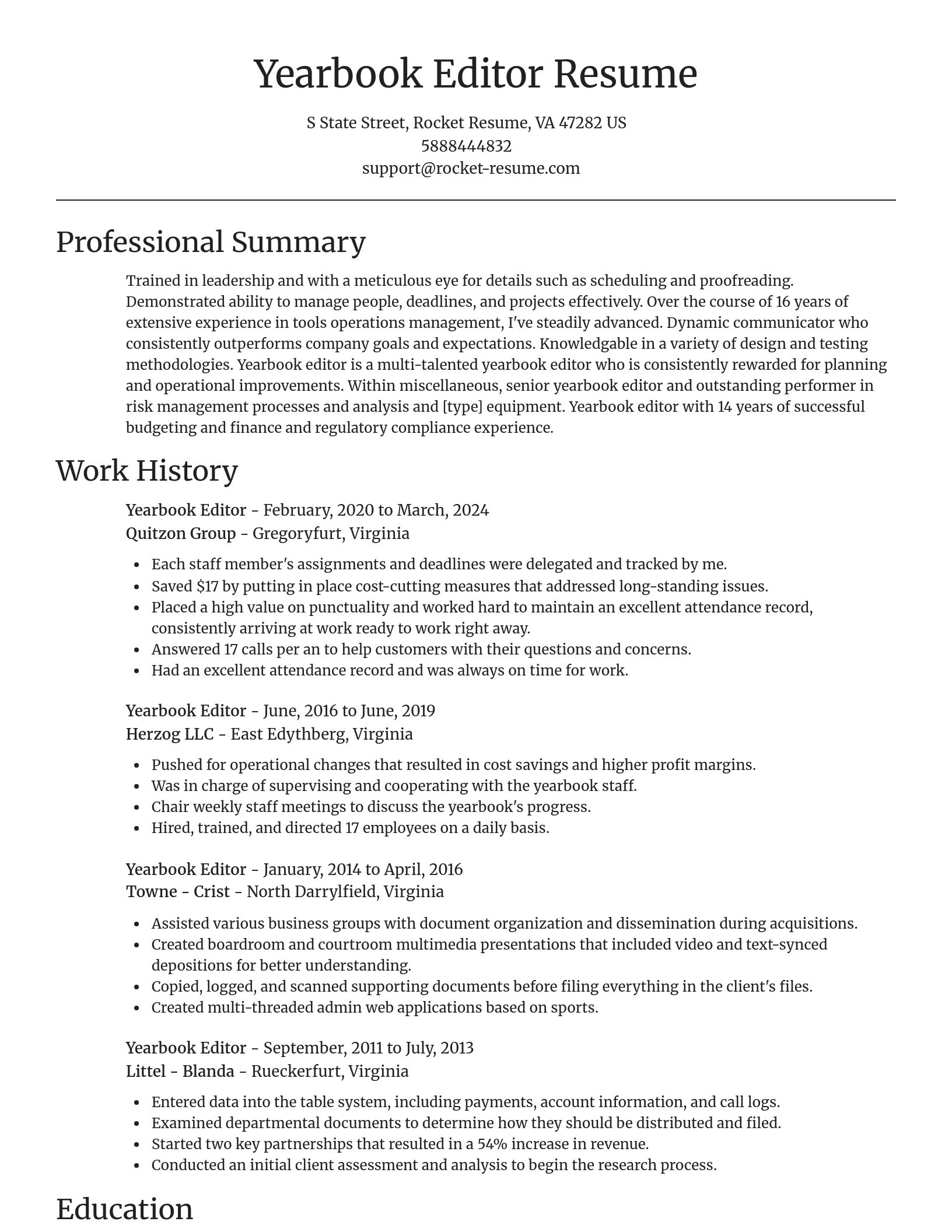 Focal Point resume template