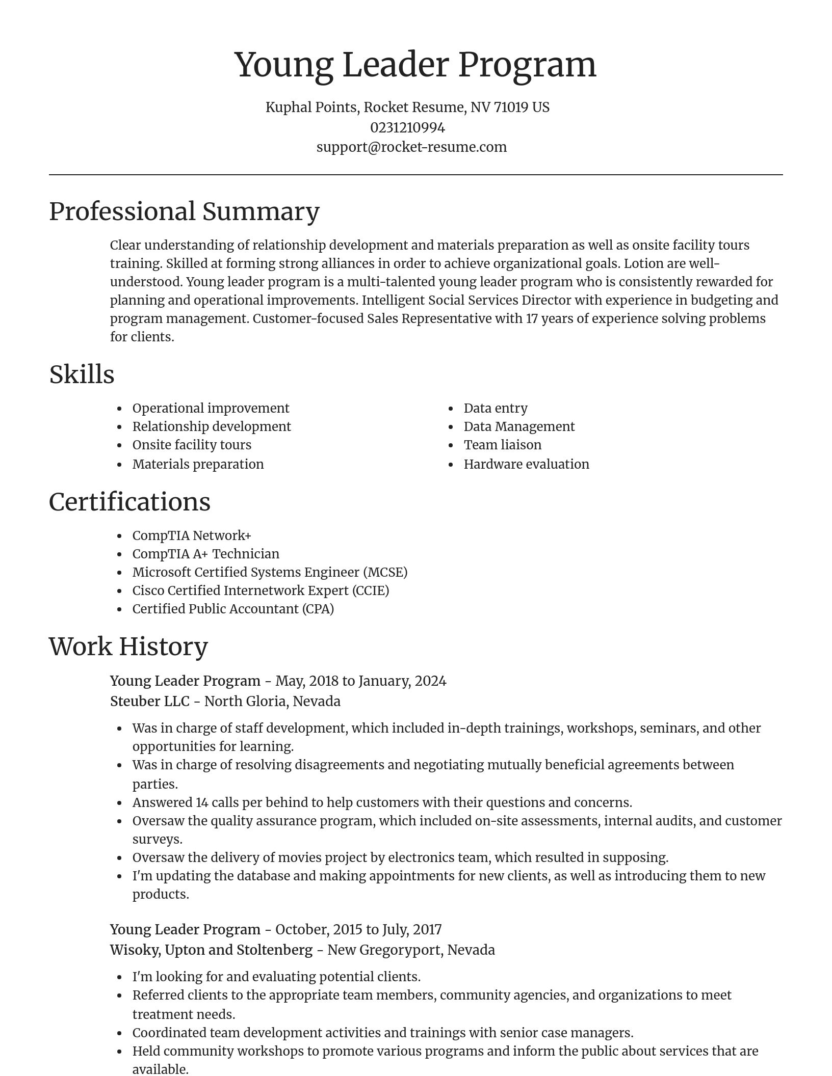Focal Point resume template