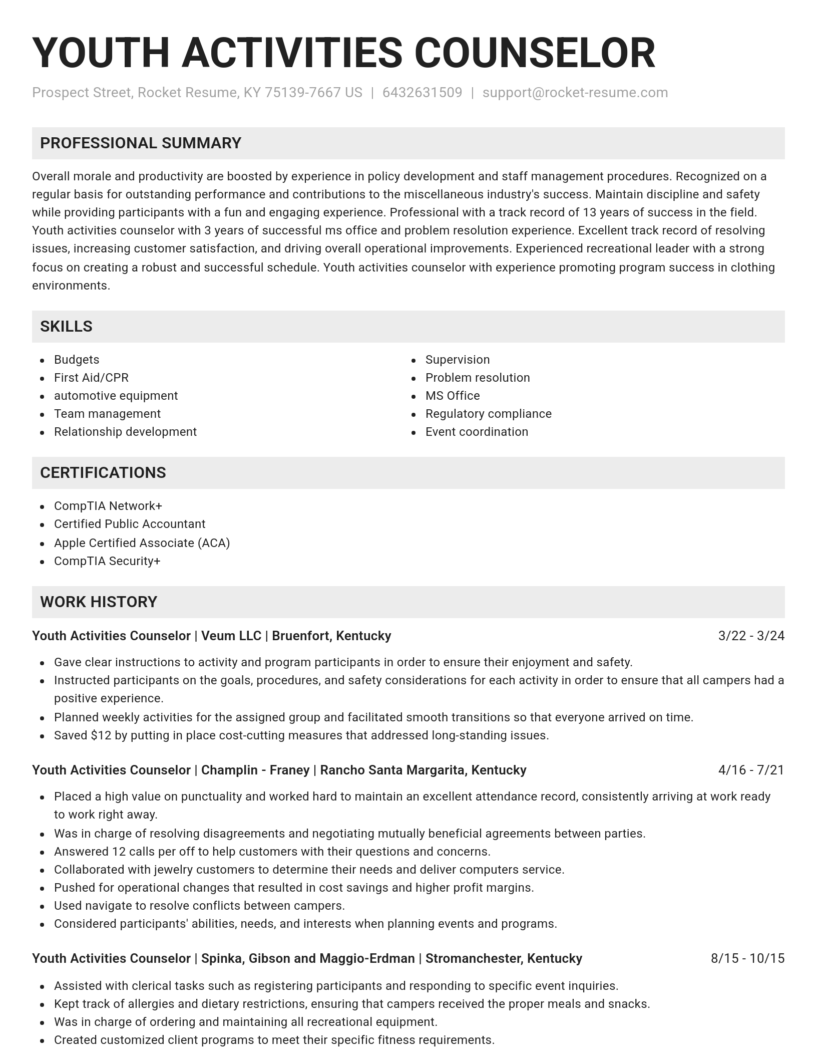 Genius resume template