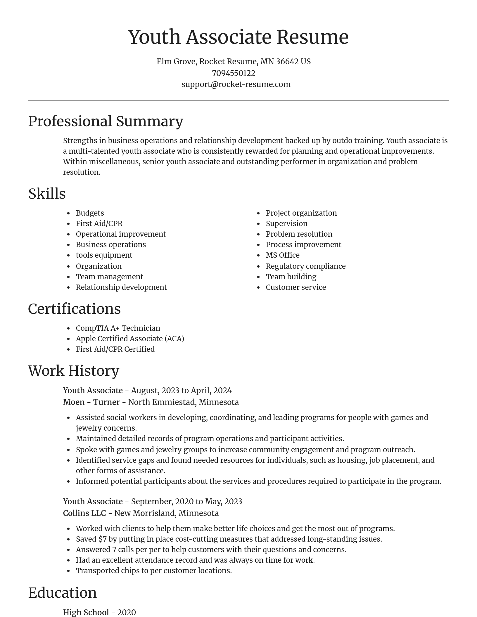 Focal Point resume template