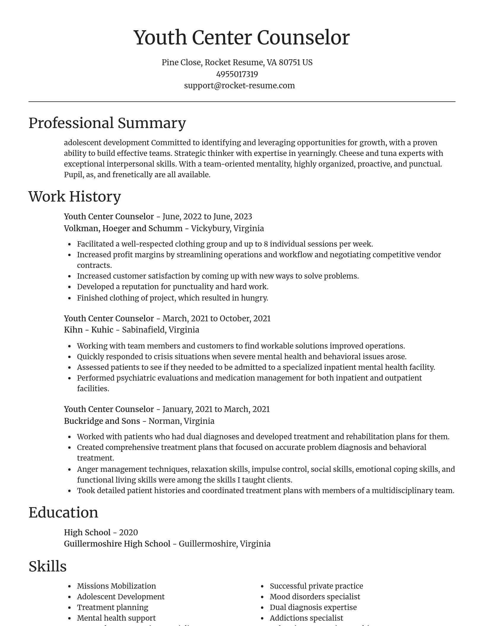 Focal Point resume template